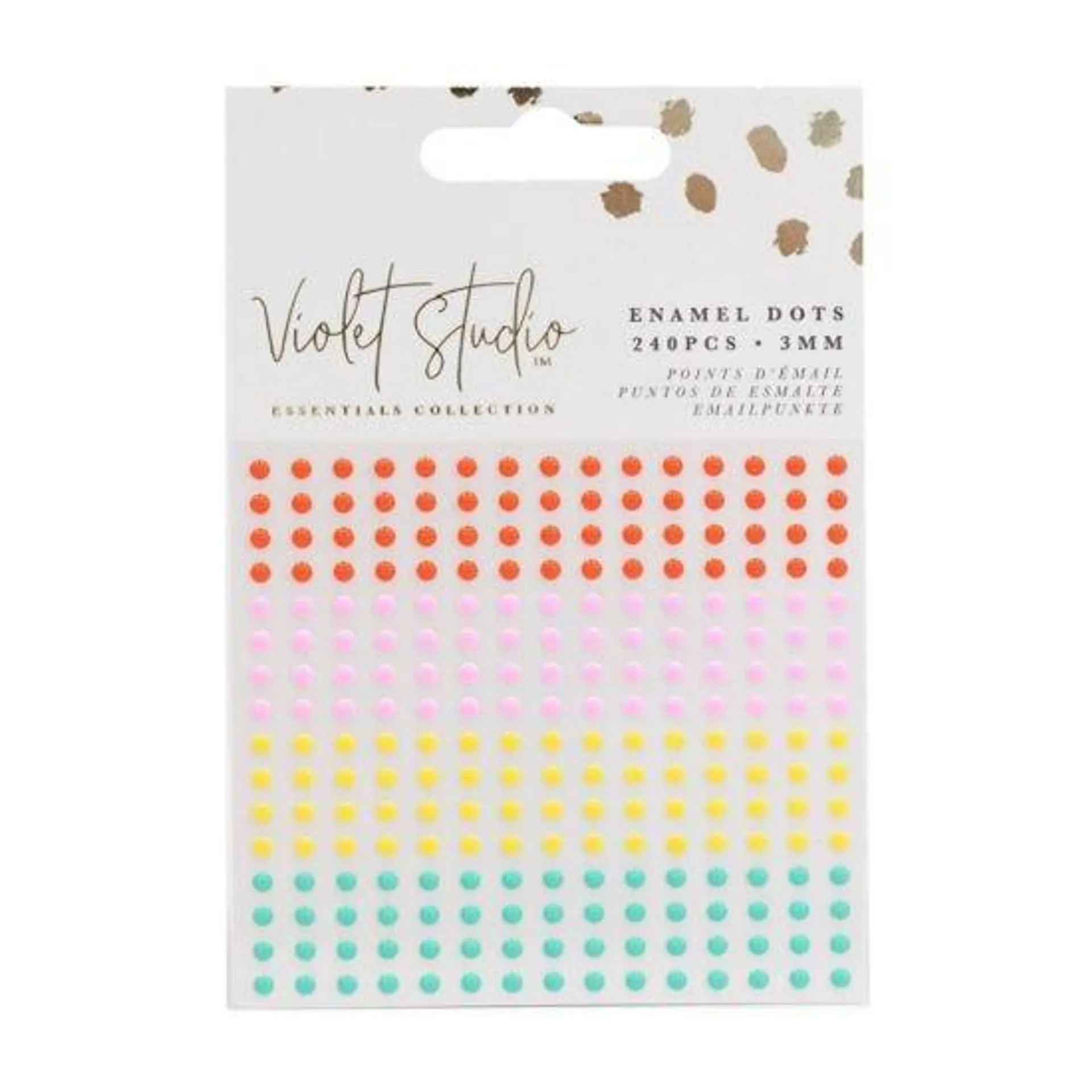 Violet Studio Enamel Dots Brights Pack of 240