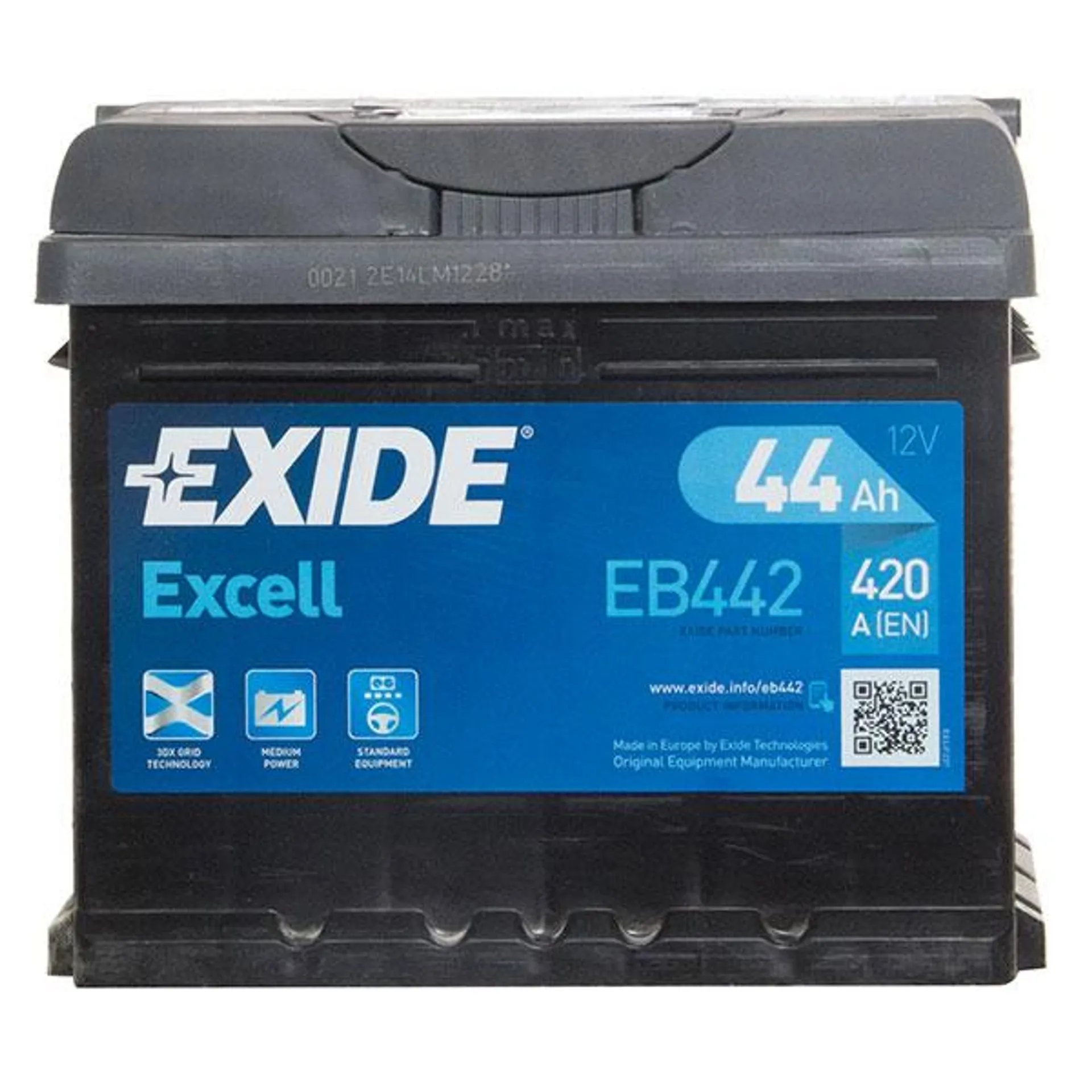 Exide Excel 063 Car Battery - 3 Year Guarantee