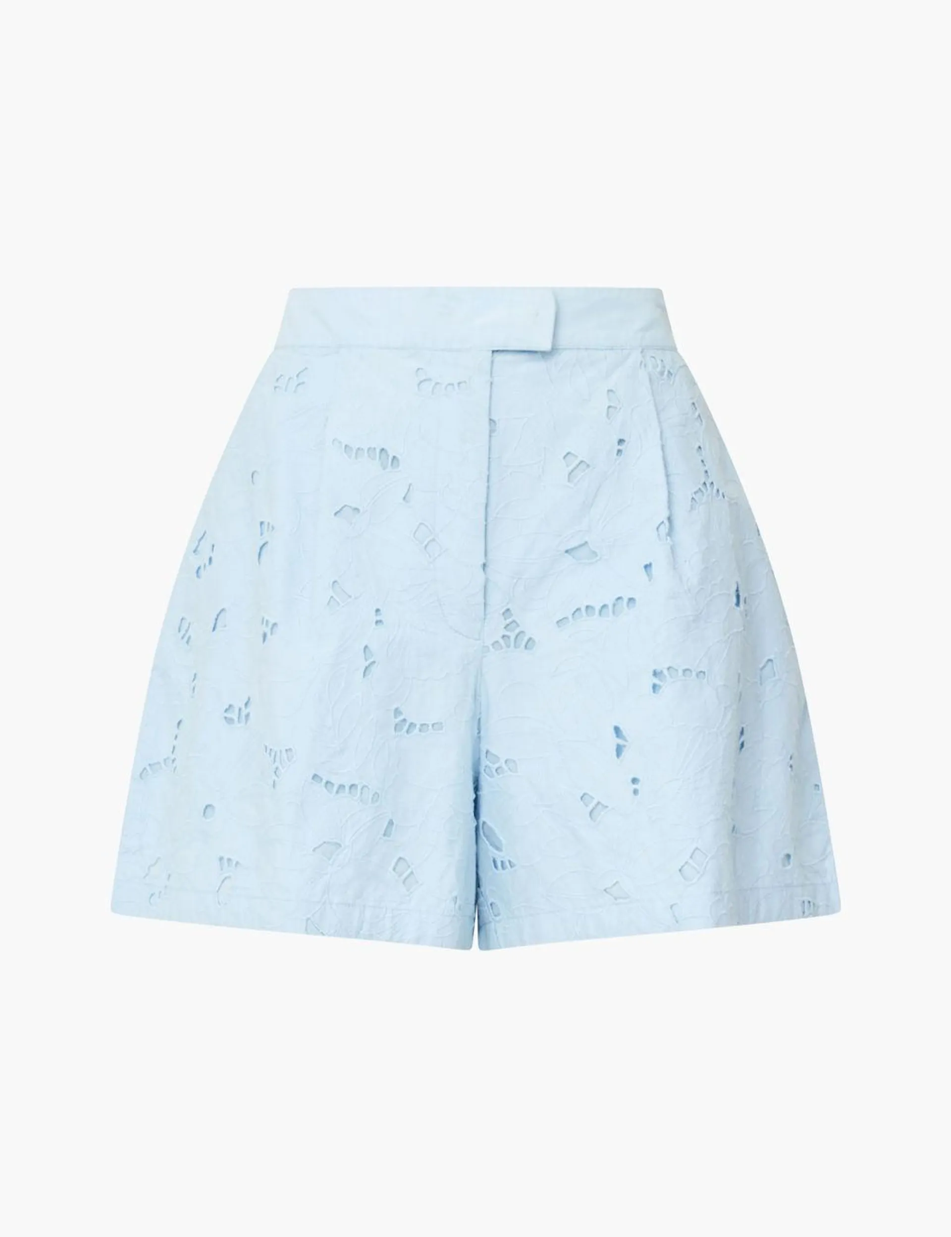 Pure Cotton Embroidered Shorts