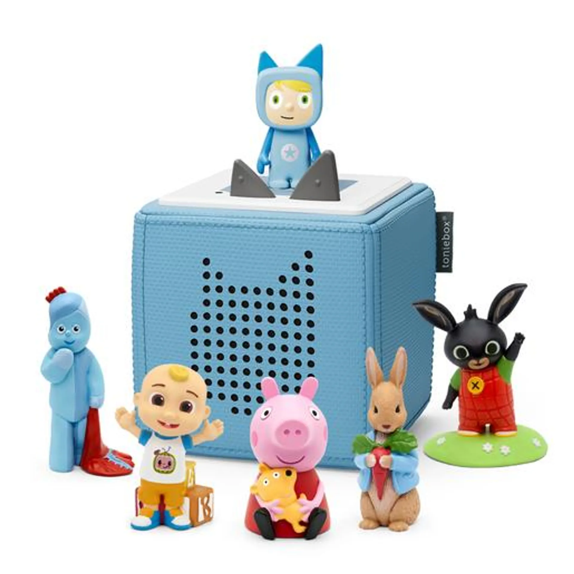 tonies Toniebox with 5 Pre-School Audio Character Bundle - Blue