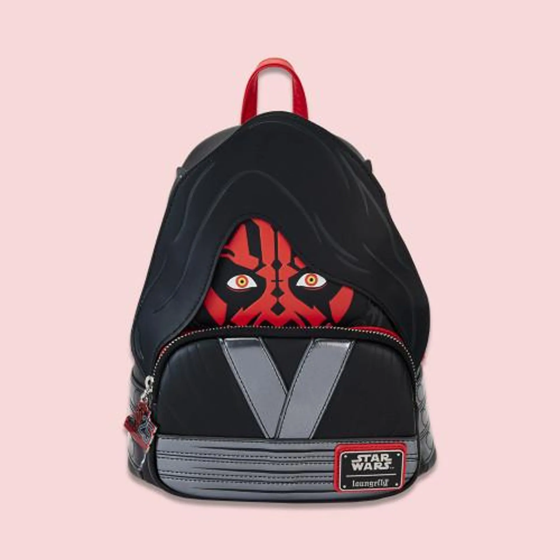 Star Wars Phantom Menace 25th Darth Maul Detachable Hood Cosplay Loungefly Mini Backpack