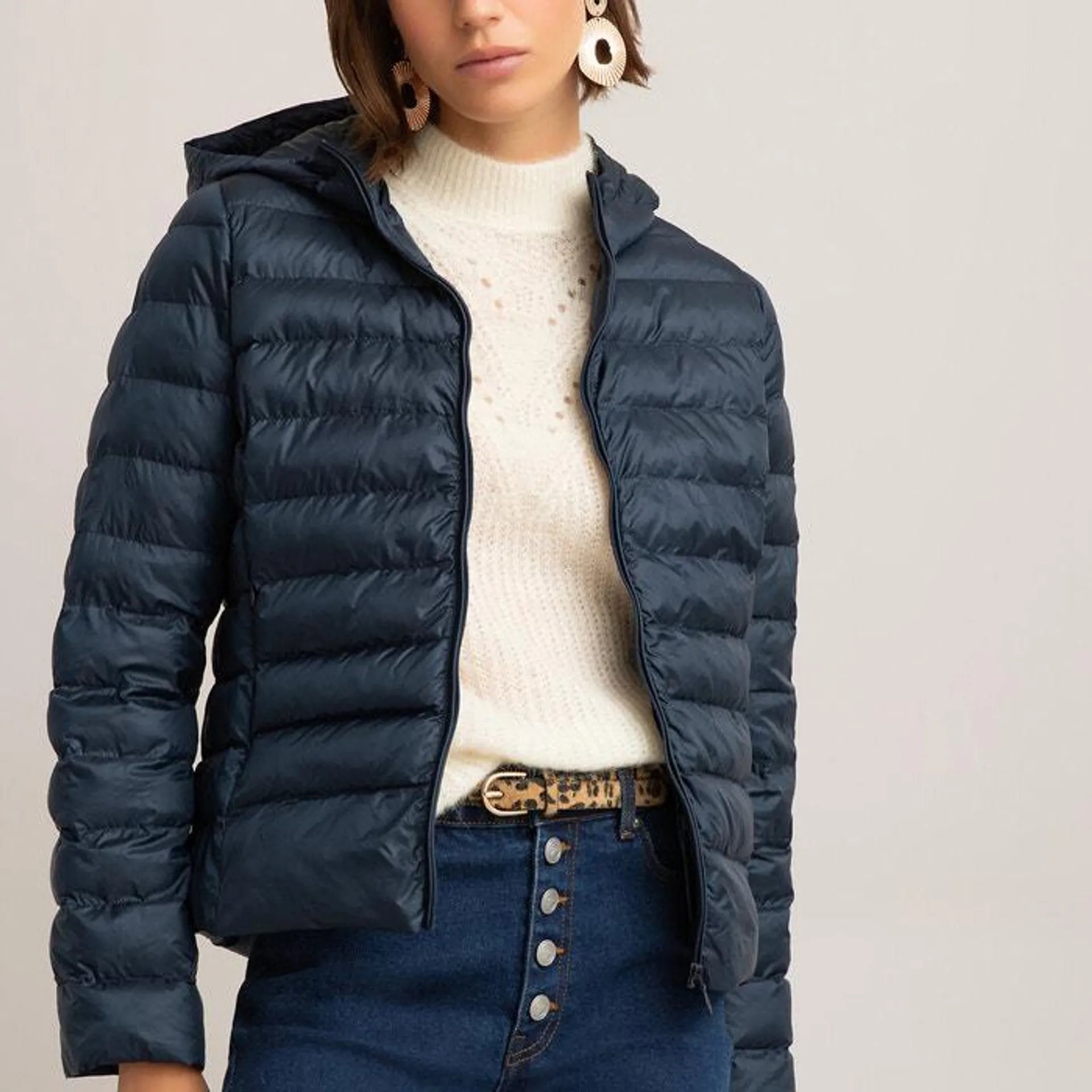 Recycled Quilted Padded Jacket with Hood