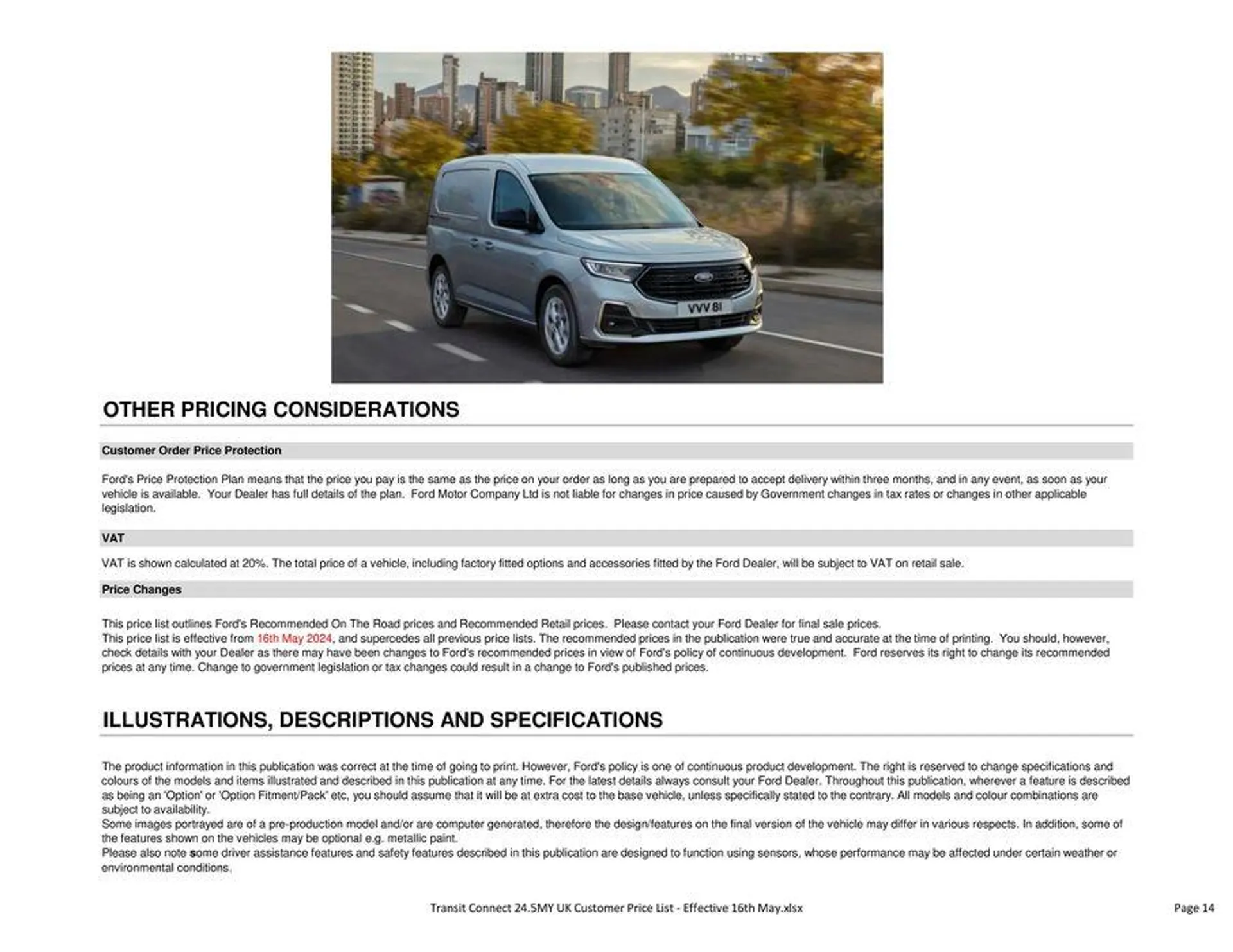 All-New Ford Transit Connect from 17 May to 31 December 2024 - Catalogue Page 14