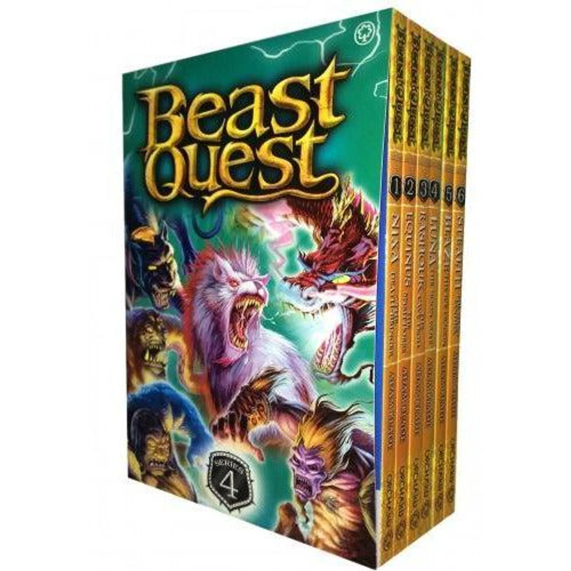 Beast Quest 6 Books Collection Set by Adam Blade (Series 4)