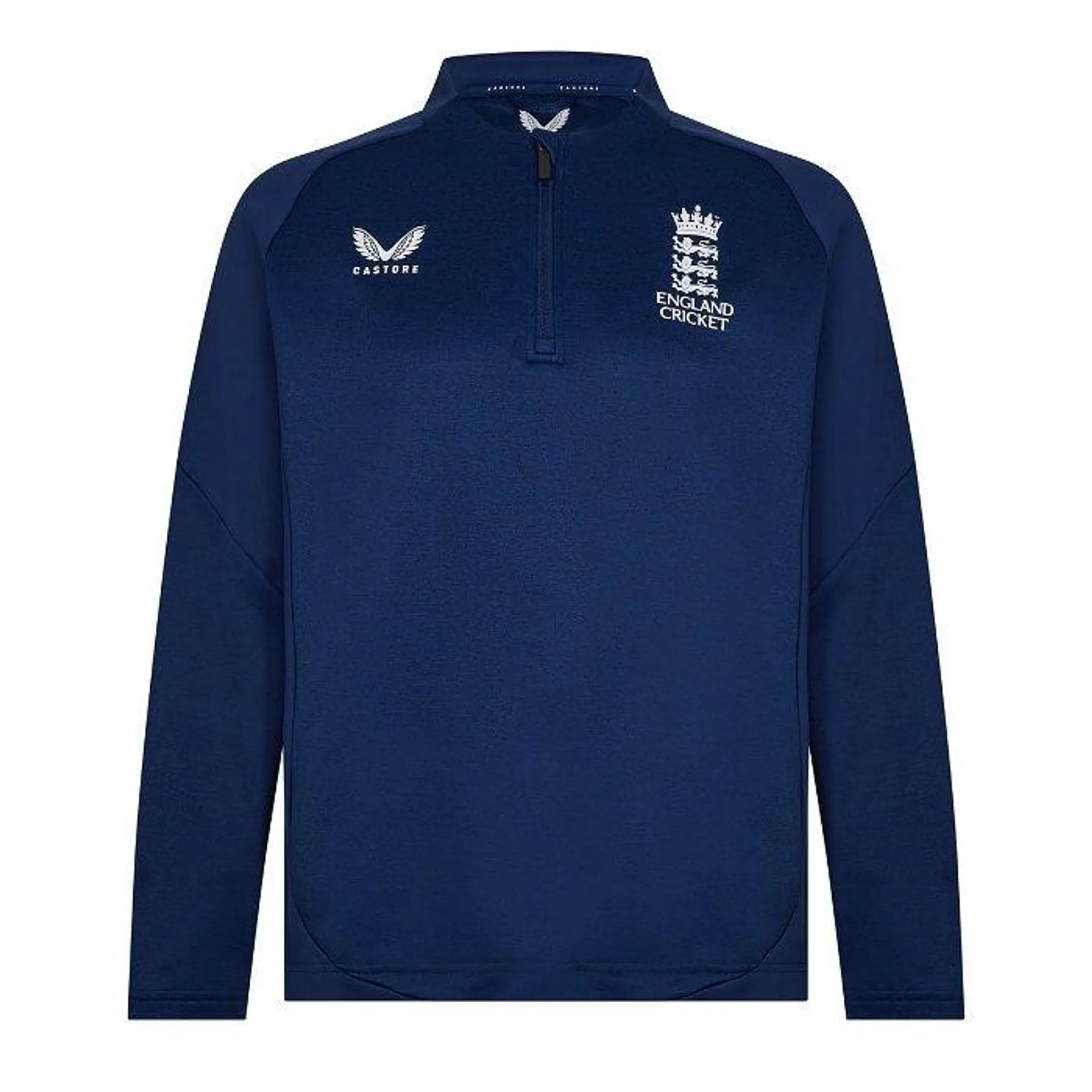 Castore England Cricket Quater Zip Midlayer Mens