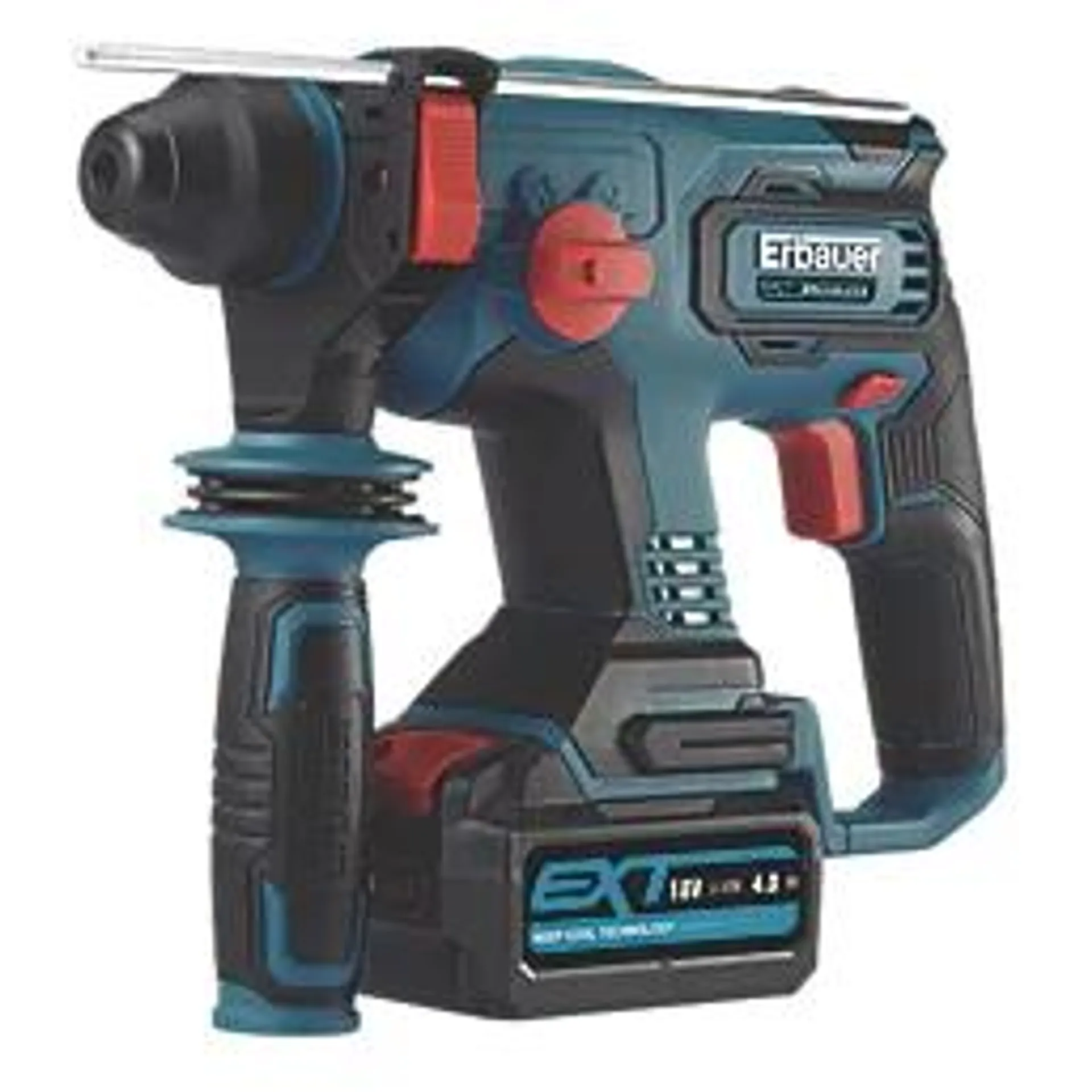 Erbauer ERH18-Li 2.7kg 18V 1 x 4.0Ah Li-Ion EXT Brushless Cordless SDS Plus Drill