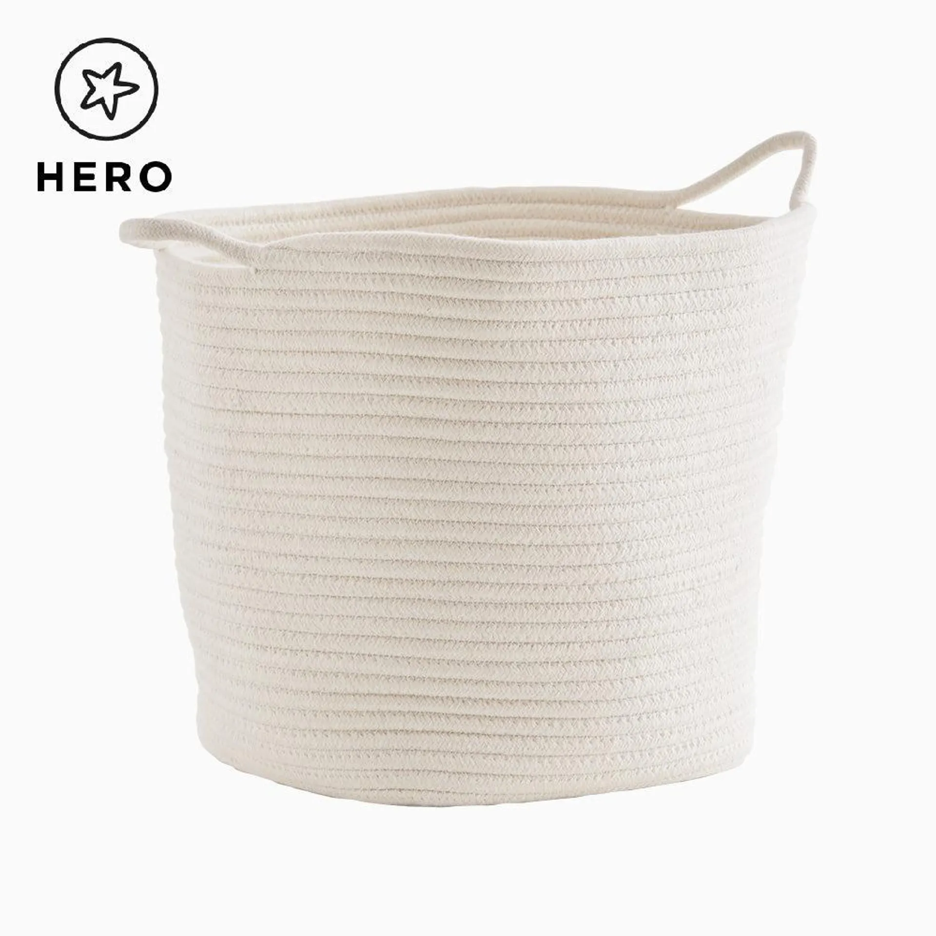 Rope Storage Basket, Ivory