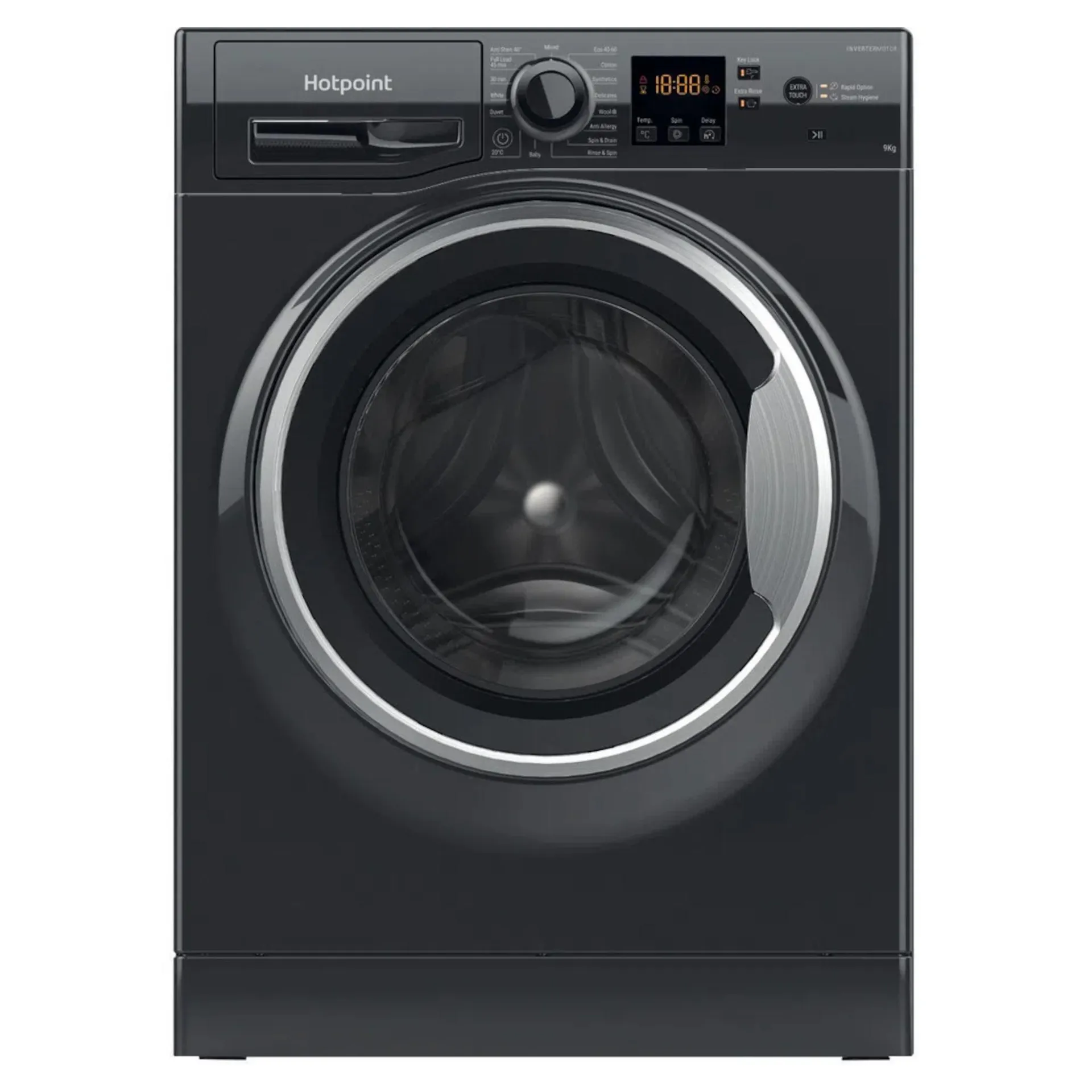 Hotpoint NSWM965CBSUKN Hotpoint Freestanding Washing Machine - Black