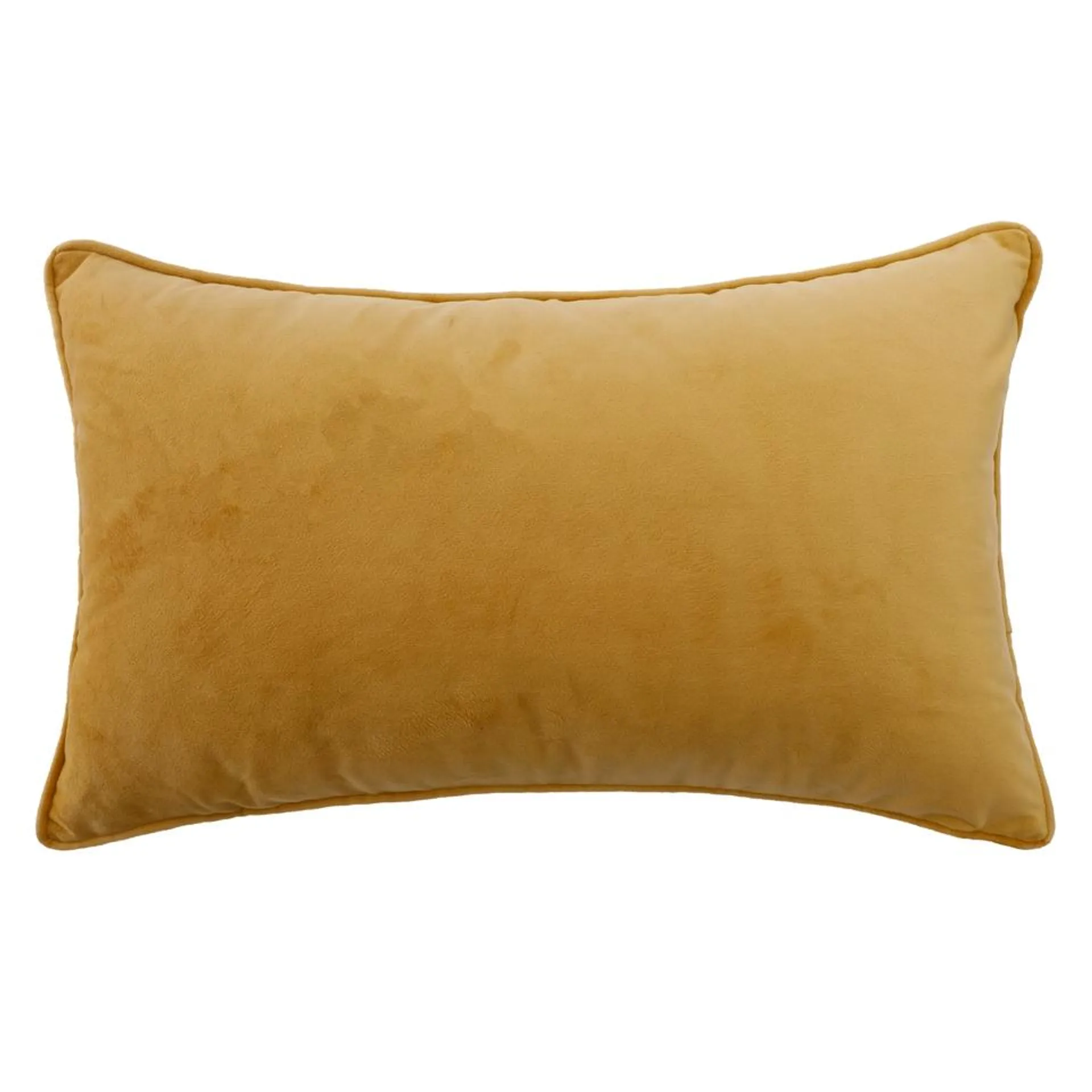 Velvet Bolster Cushion - Ochre - 30x50cm