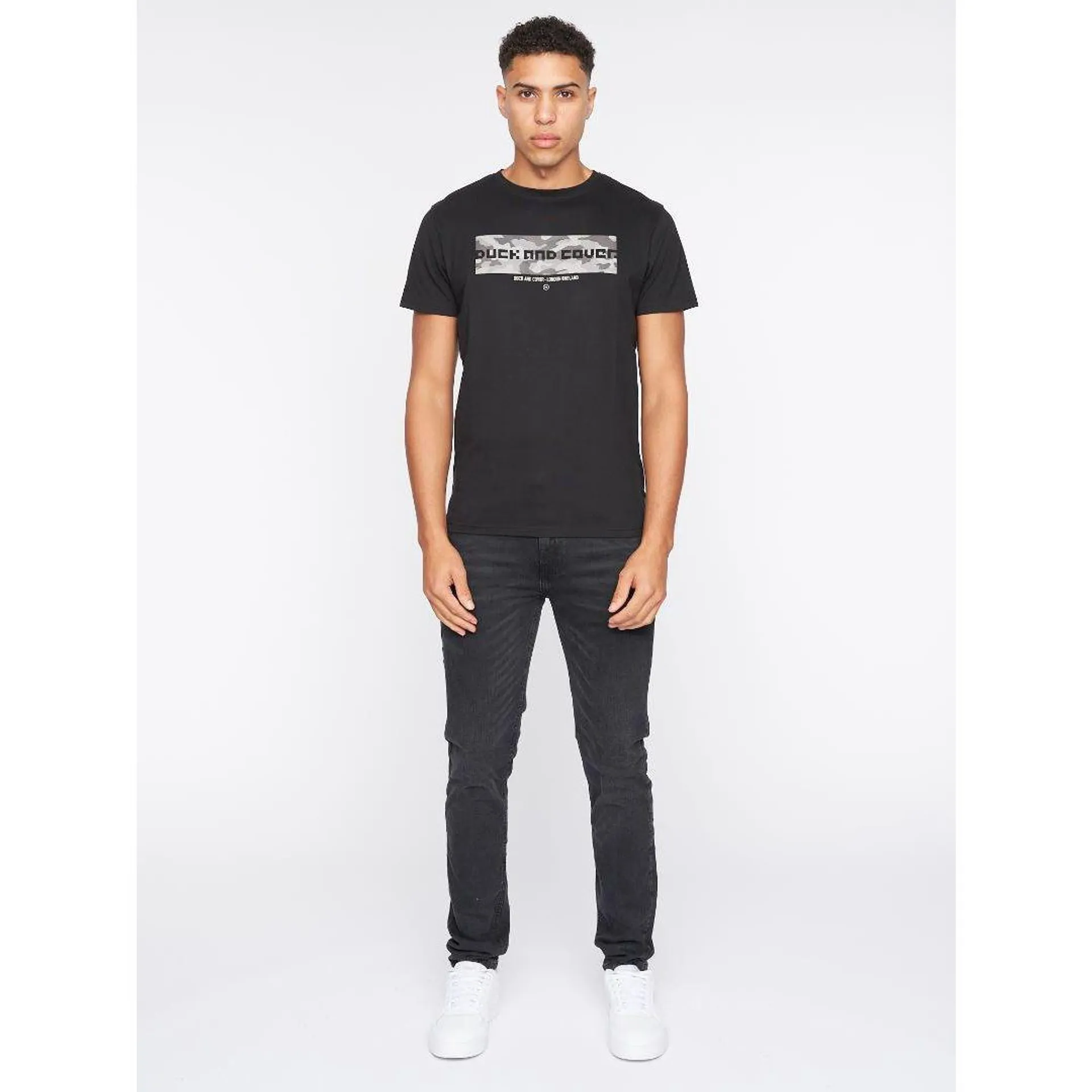 Duck & Cover CAMOVILLE TEE - BLACK