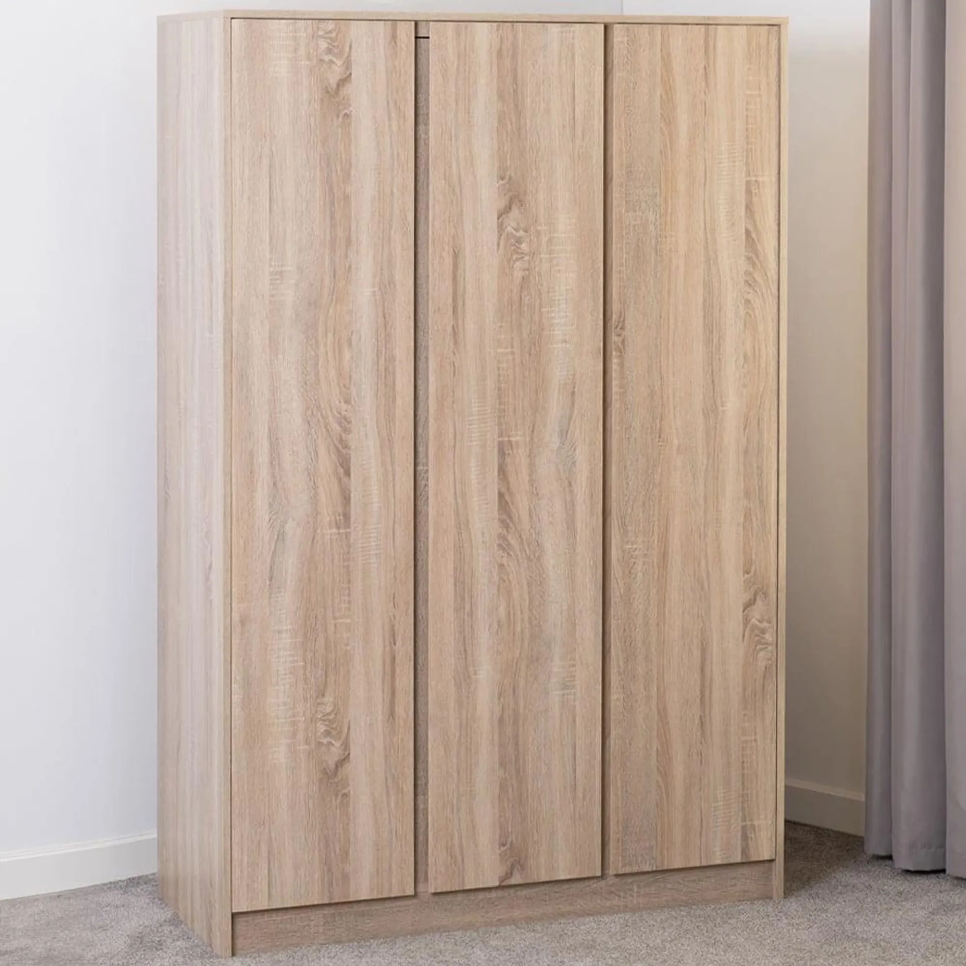 Seconique Malvern 3 Door Sonoma Oak Wardrobe