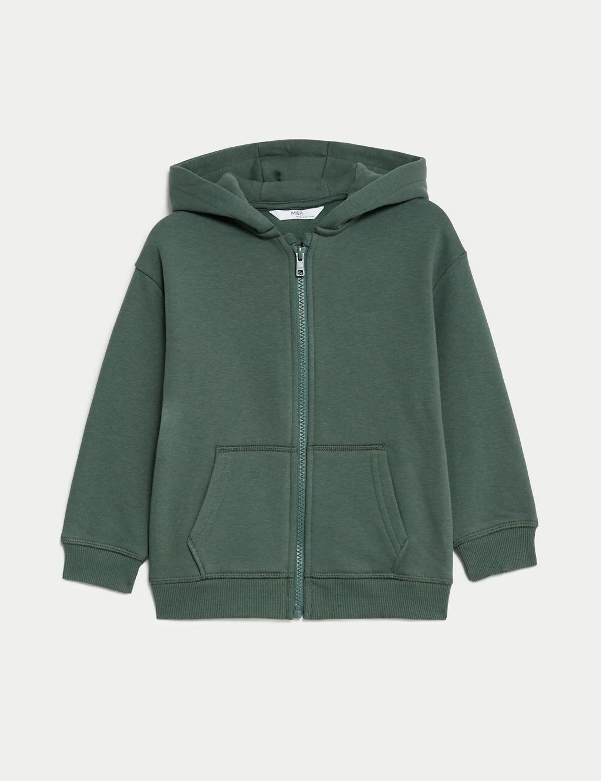 Cotton Rich Zip Hoodie (2-8 Yrs)