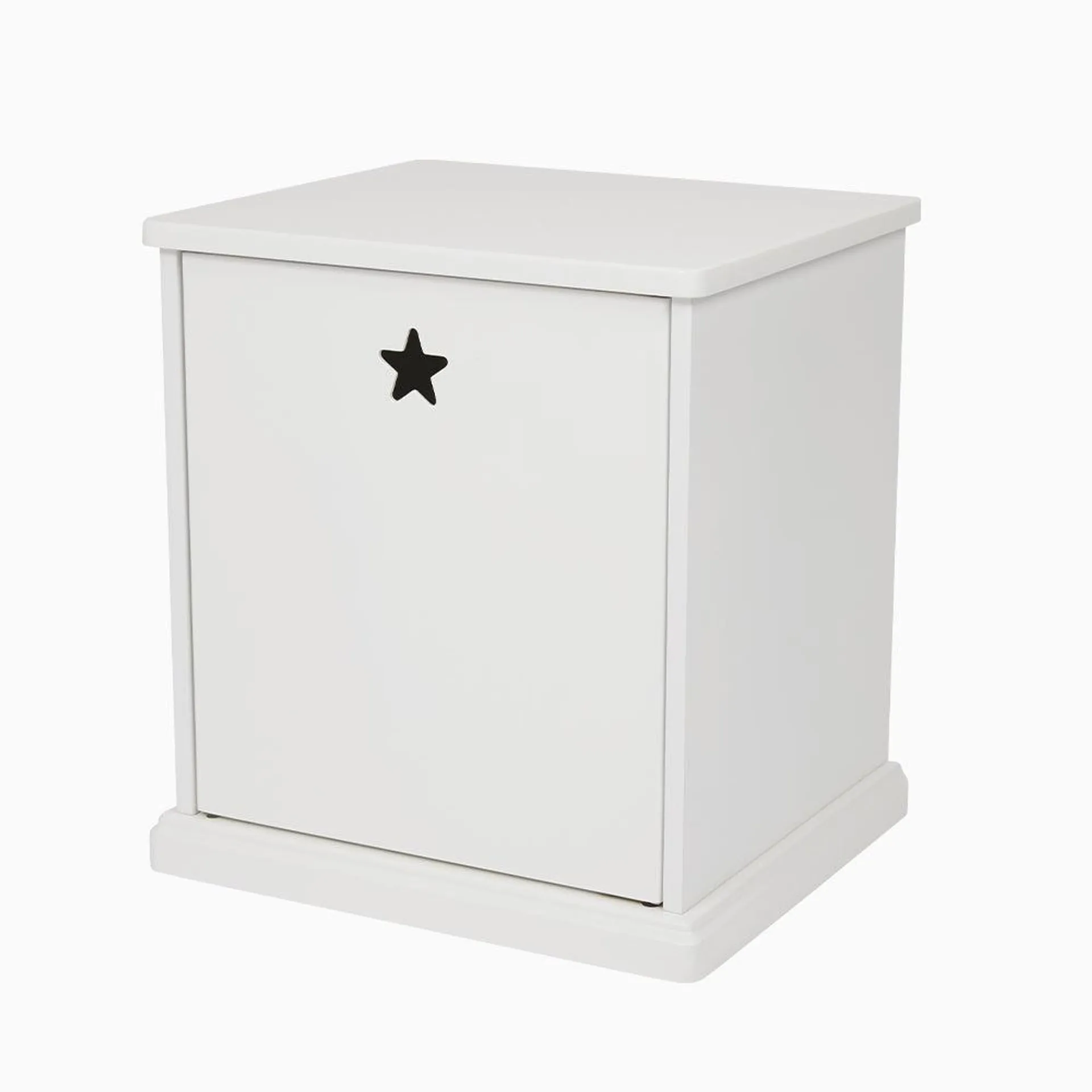 Star Bright Bedside Table, Bright White