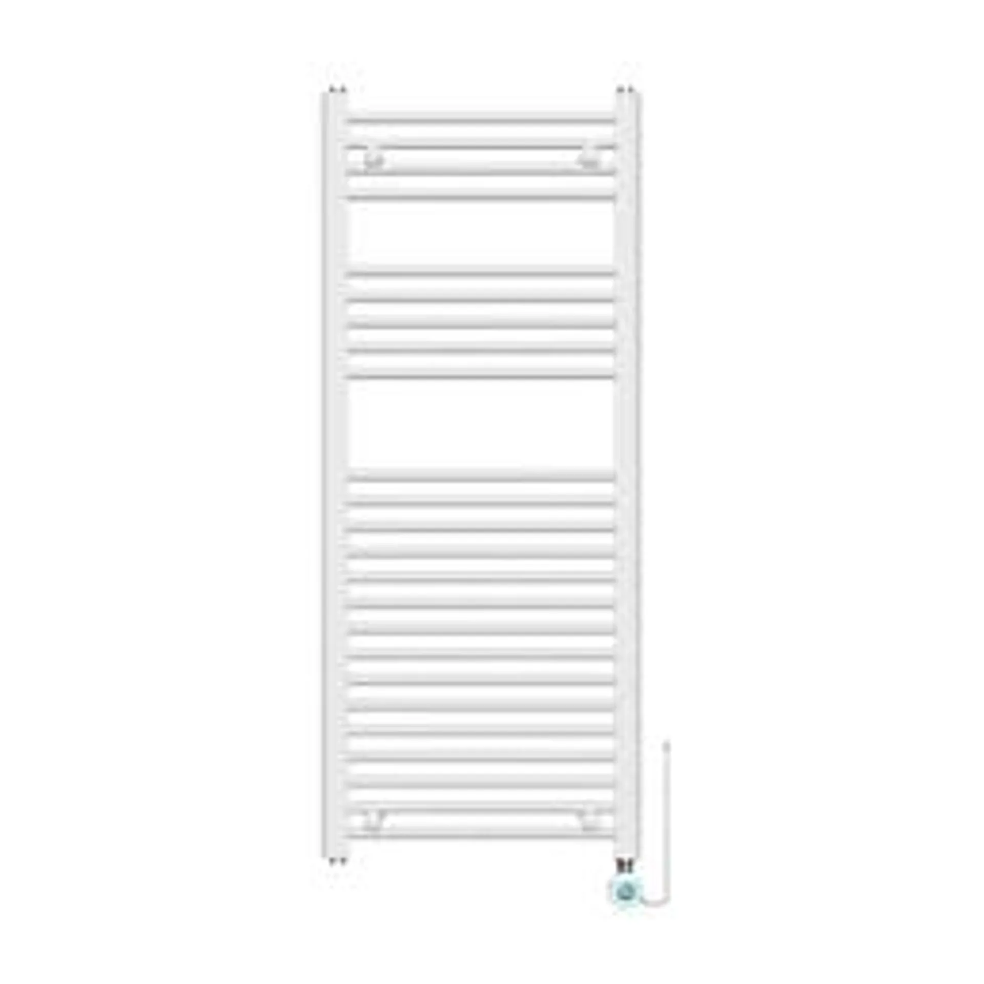 Flomasta 1200mm x 500mm 1024BTU White Flat Electric Towel Radiator