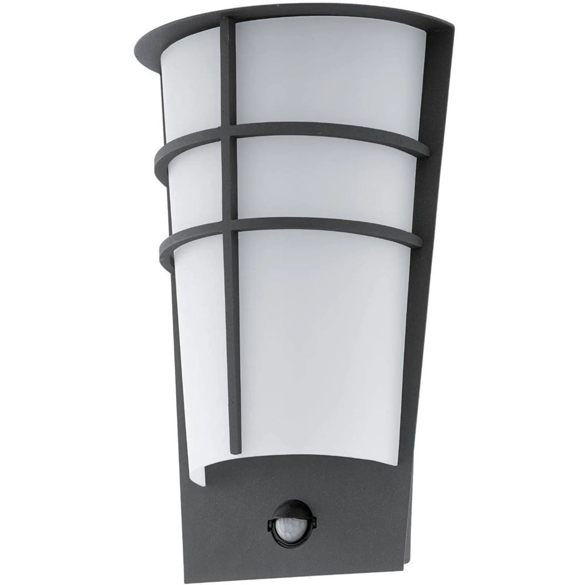 EGLO Breganzo1 LED 2 Light Black Exterior Sensor Wall Light