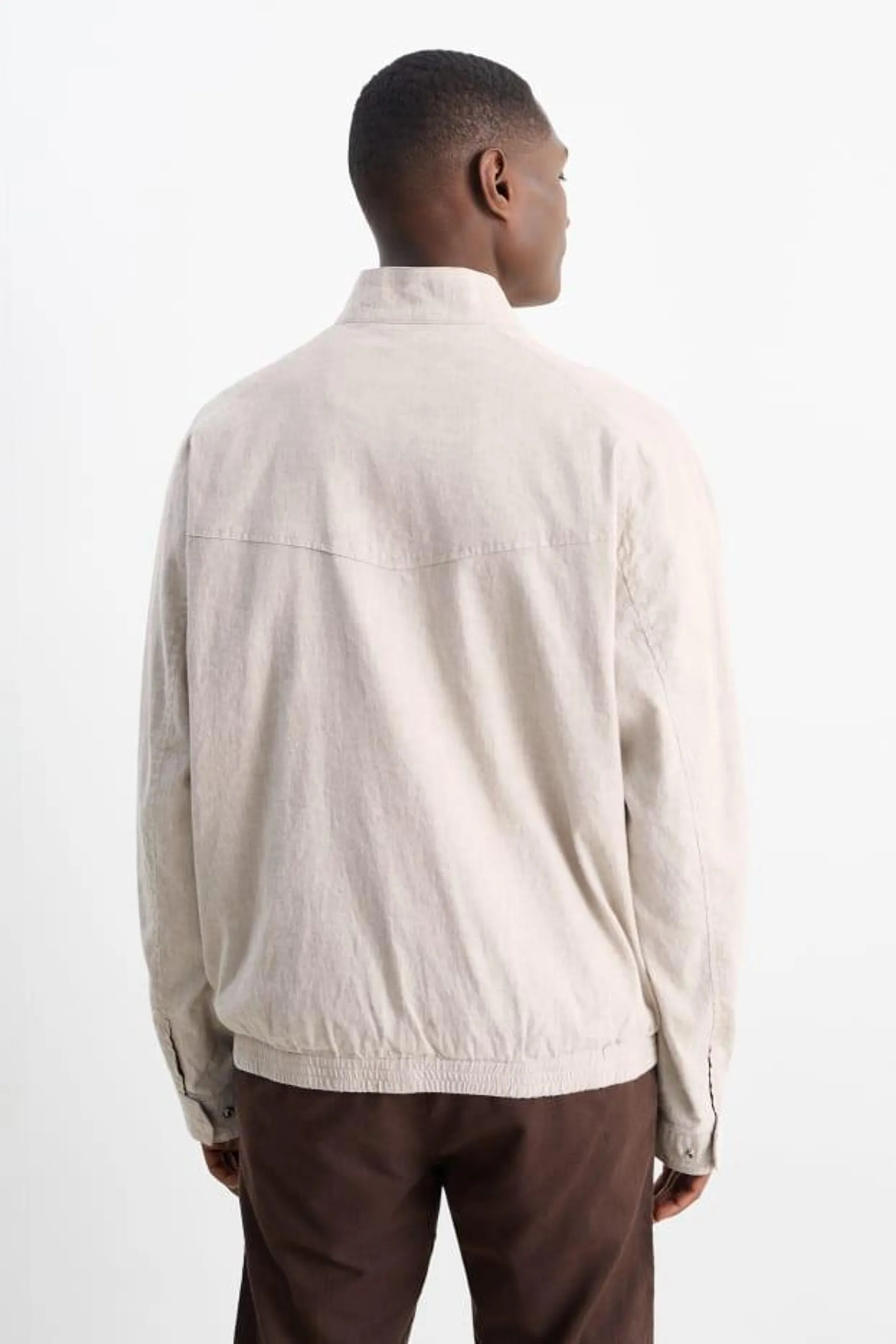 Bomber jacket - linen blend