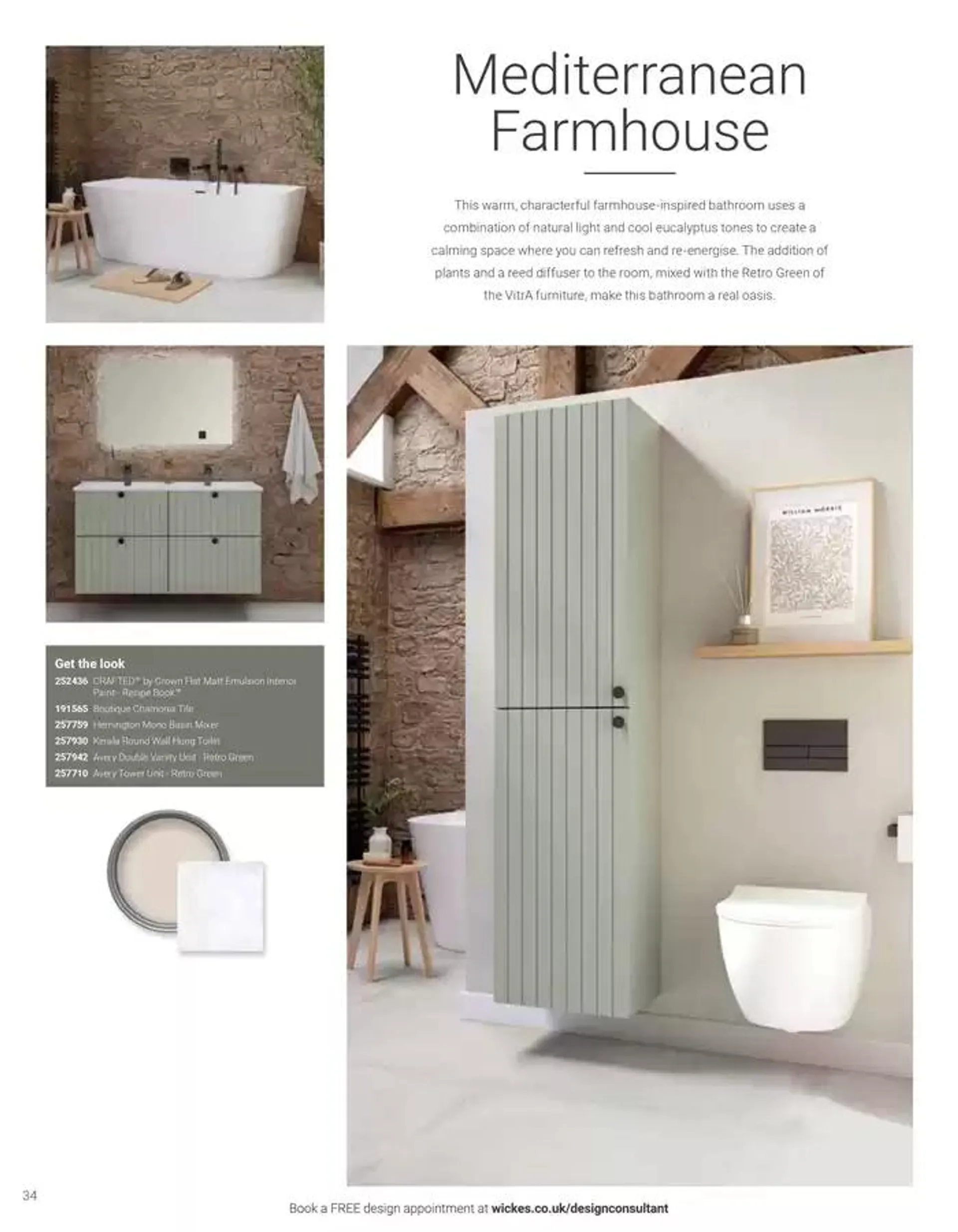 Wickes Bespoke Bathrooms brochure from 5 November to 31 December 2024 - Catalogue Page 34