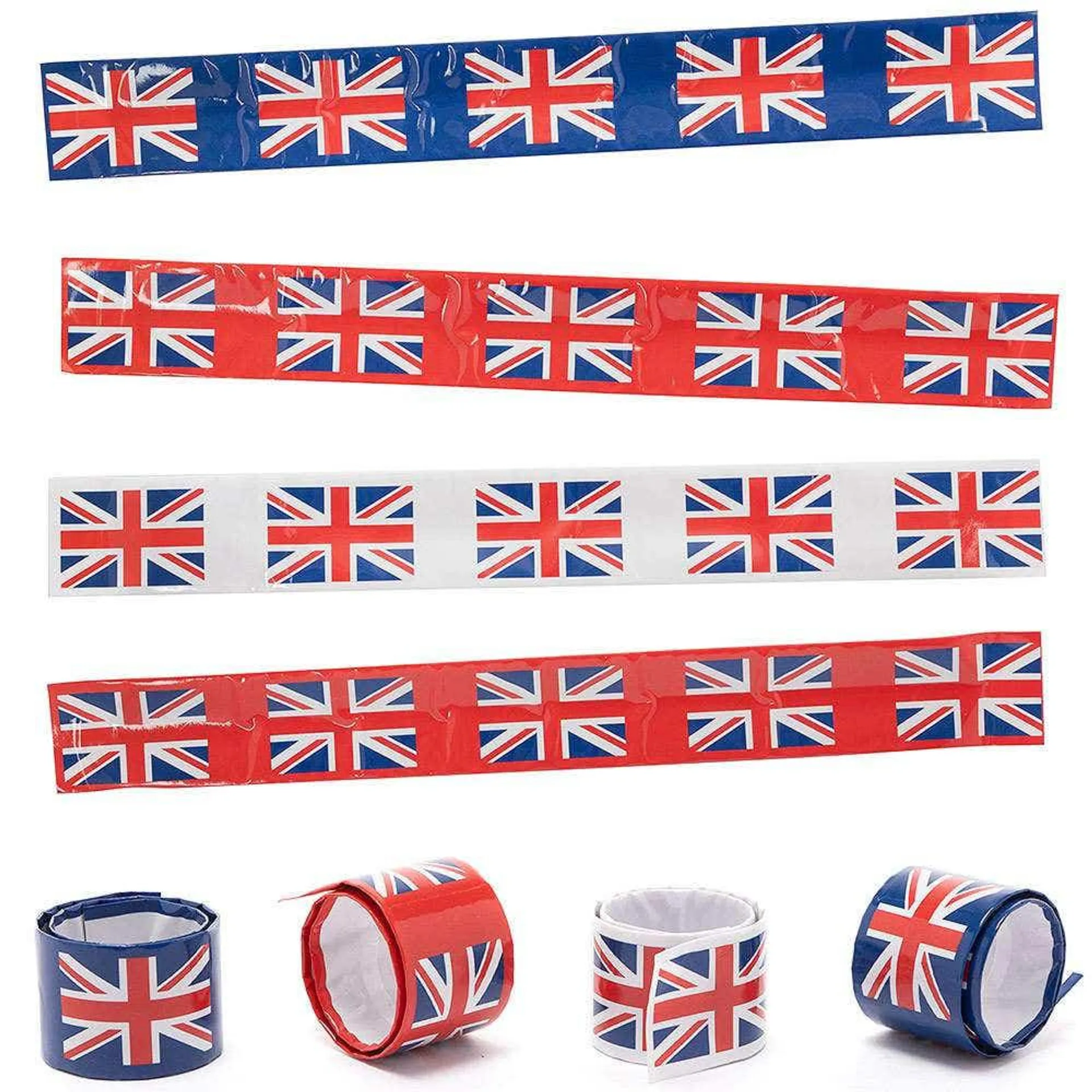 Union Jack Snap-on Bracelets