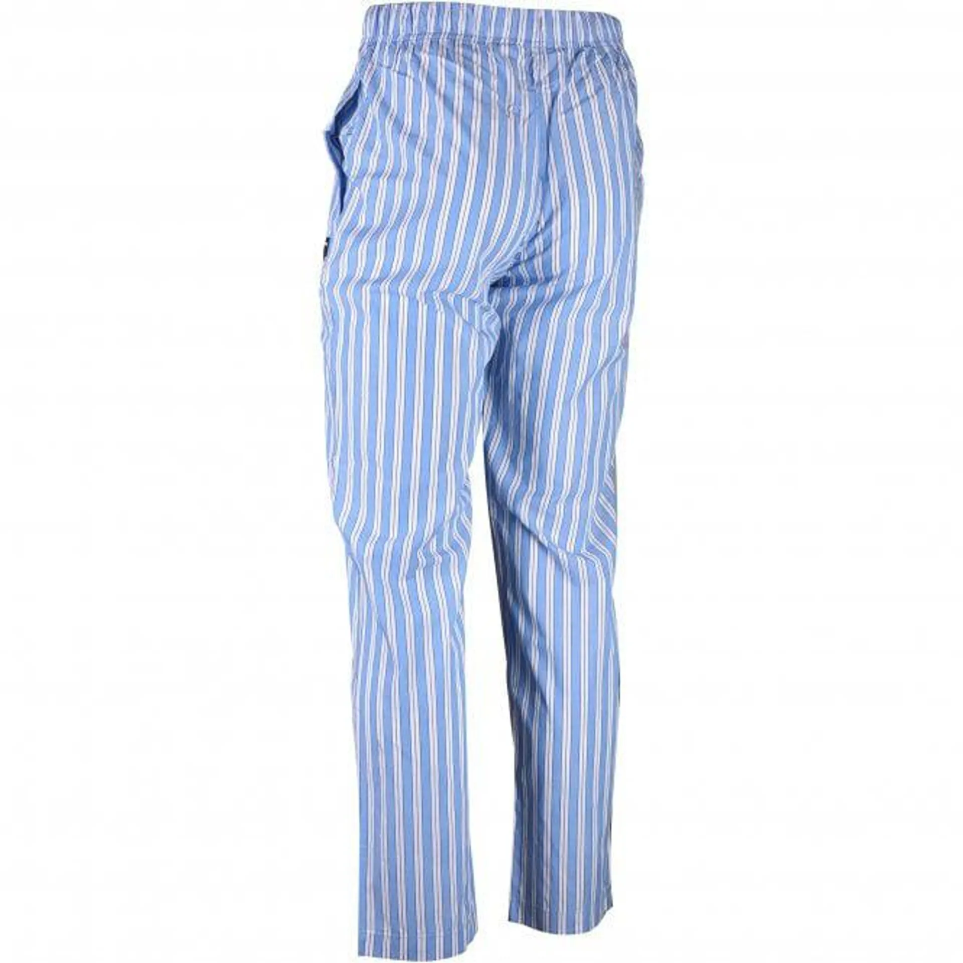 Bjorn Borg Woven Cotton Pyjama Bottoms, Blue Stripe