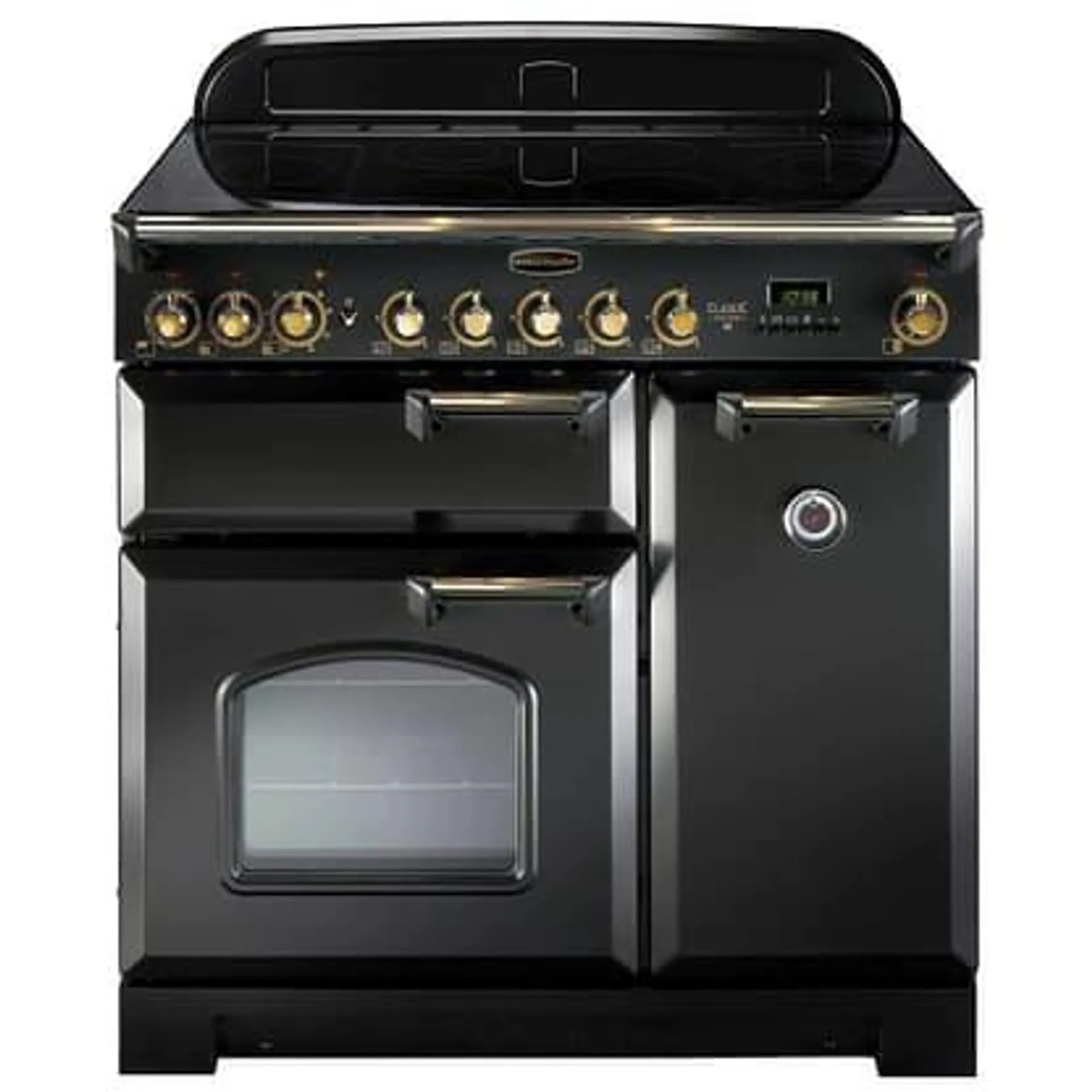 Rangemaster CDL90ECBL/B Classic Deluxe 90cm Ceramic Range Cooker 81620 – BLACK