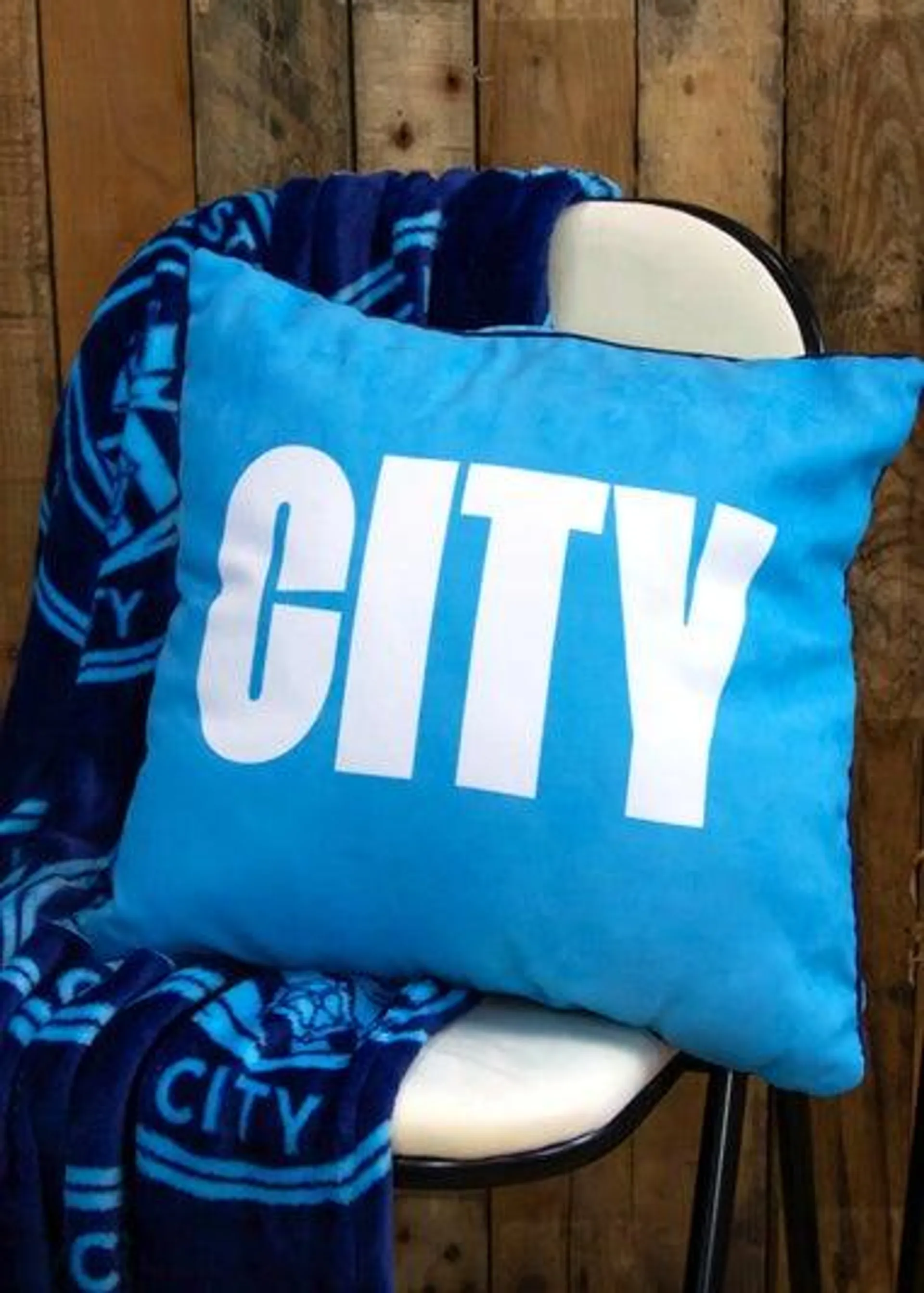 Man City FC Crestcol Square Cushion (40cm x 40cm)