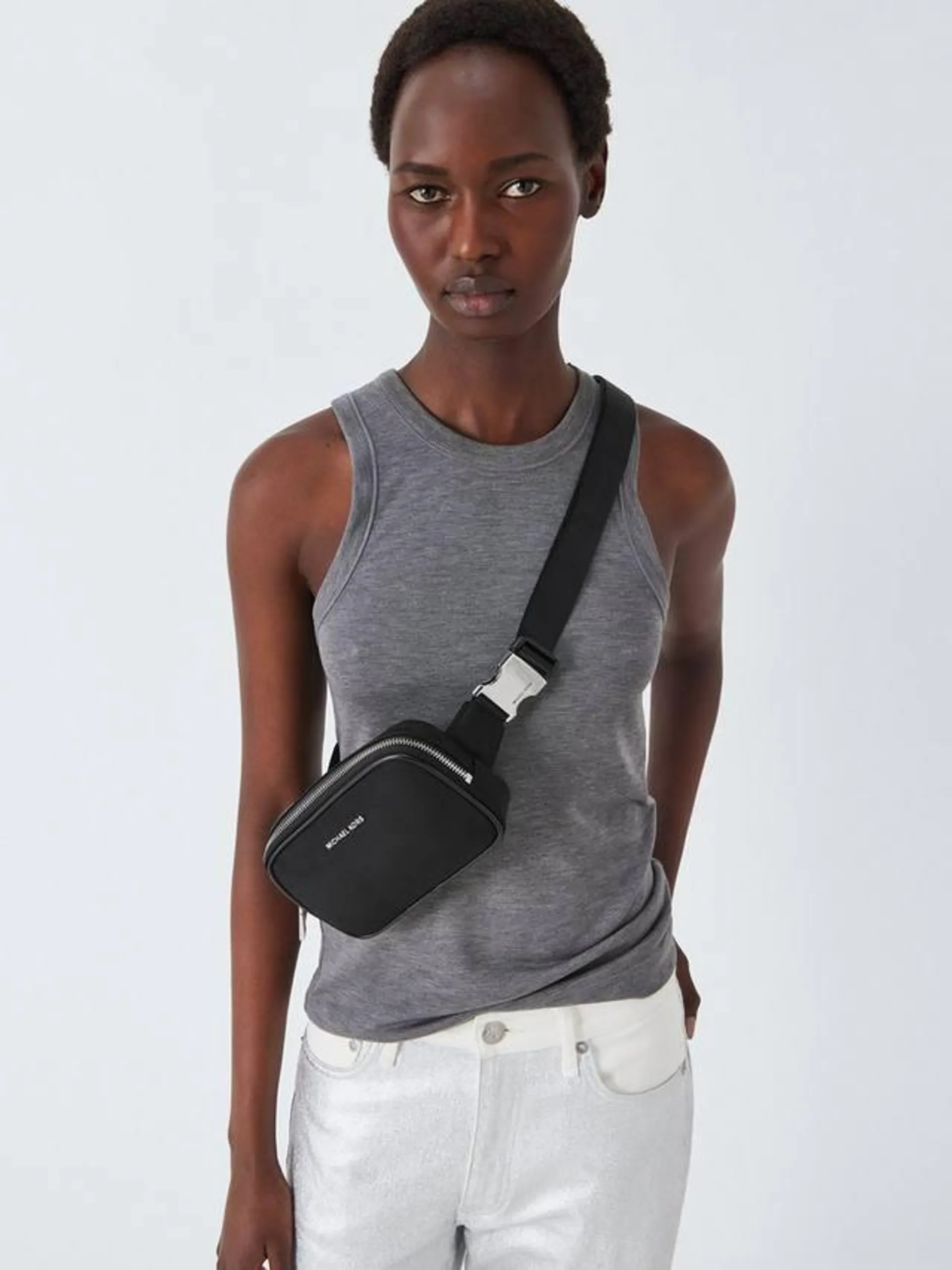 Carasm Messenger Belt Bag, Black