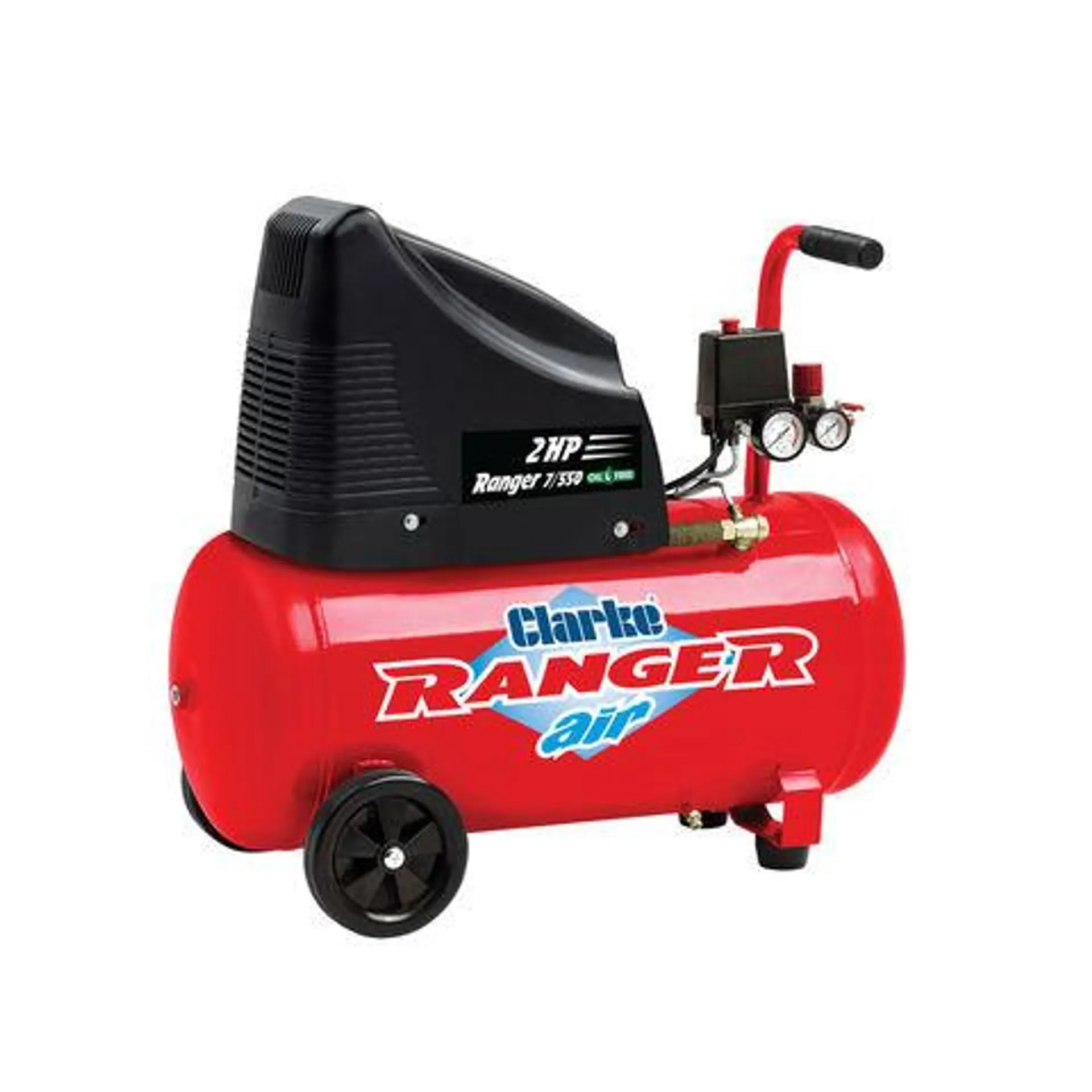 Clarke Ranger 7/550 7.8cfm 50 Litre 2HP Air Compressor (230V)