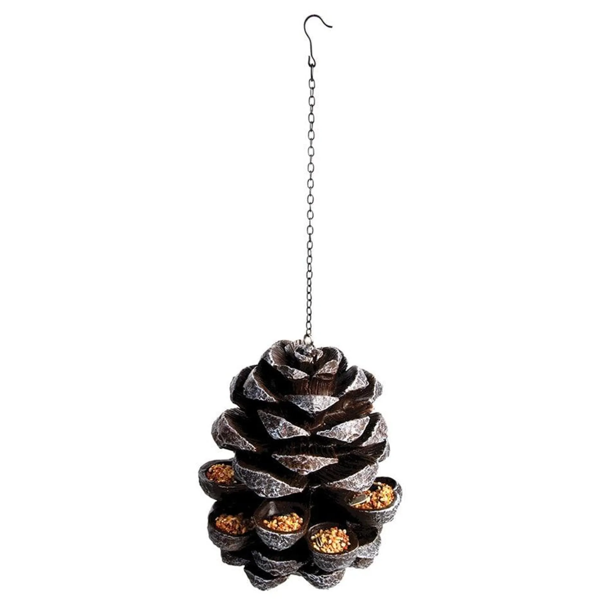 Pinecone bird feeder