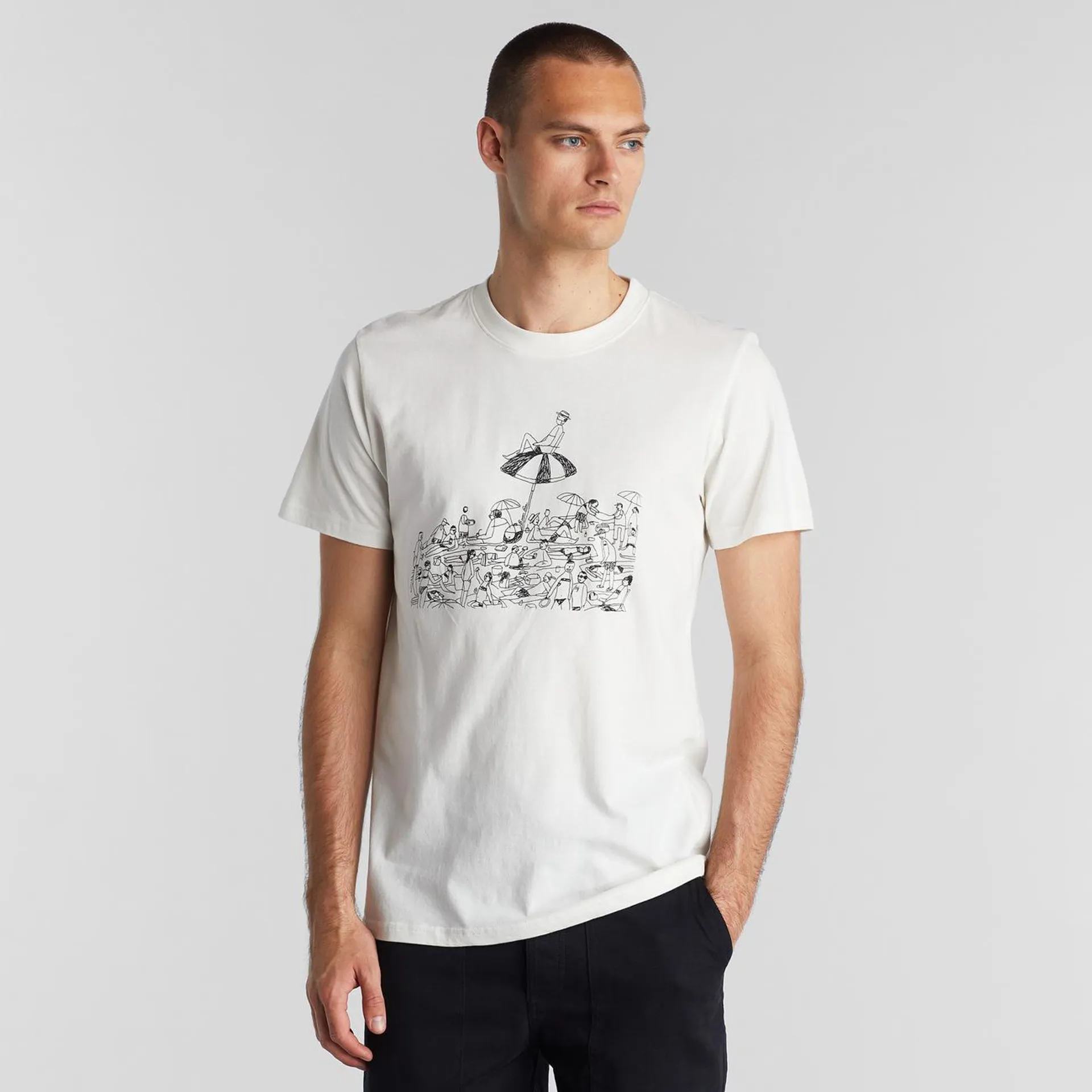 T-shirt Stockholm Beach Off-White