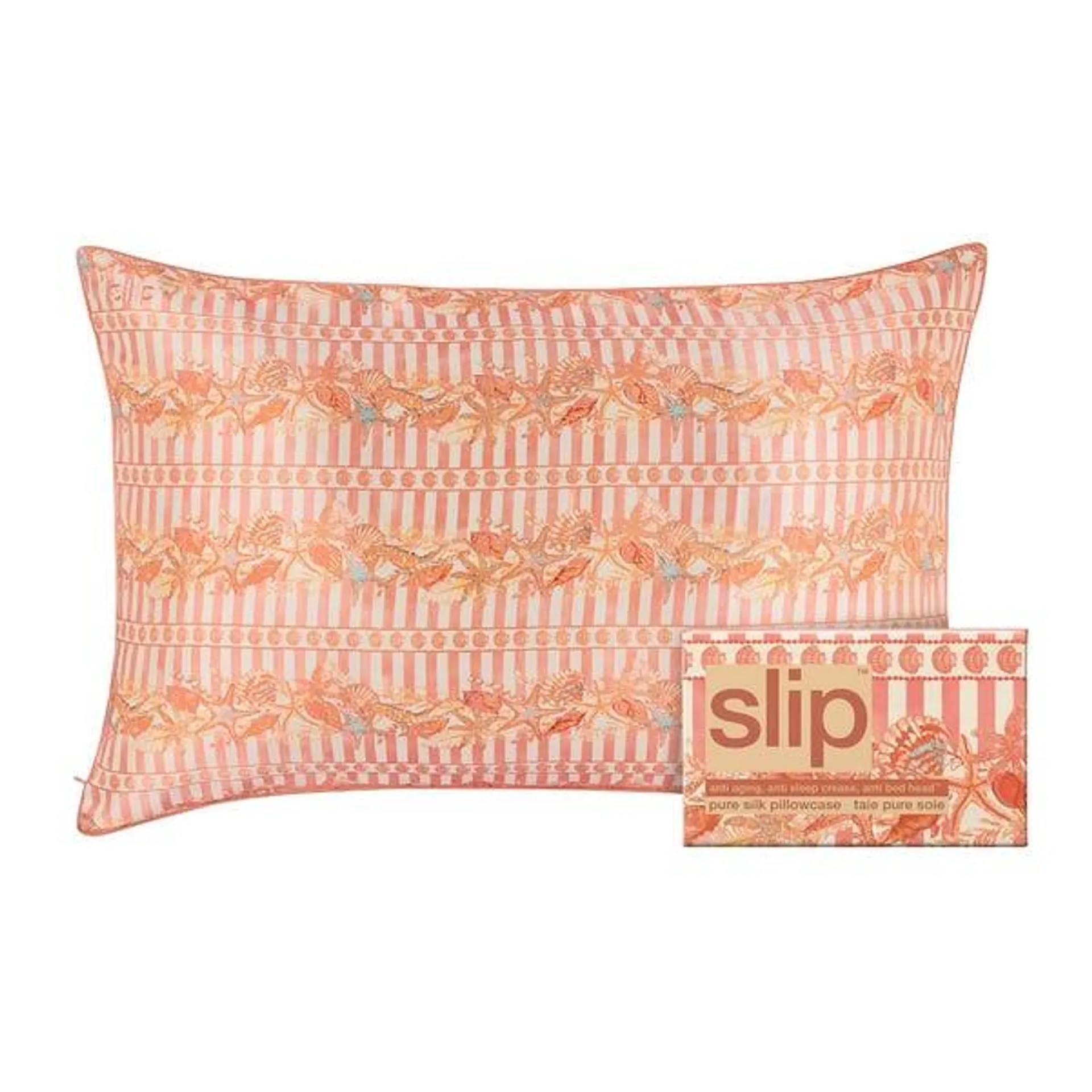 Slip® Queen Silk Pillowcase, Seashell