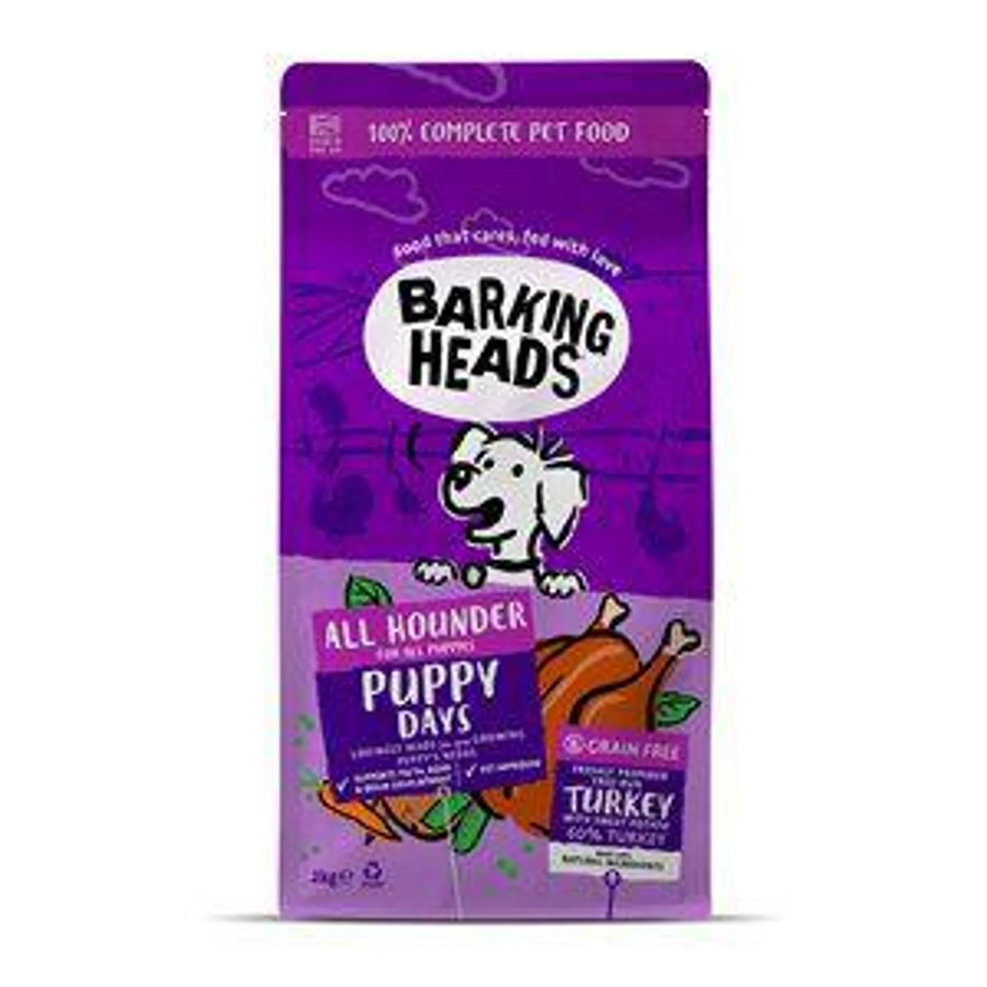 Barking Heads All Hounder Puppy Days Turkey - 2Kg