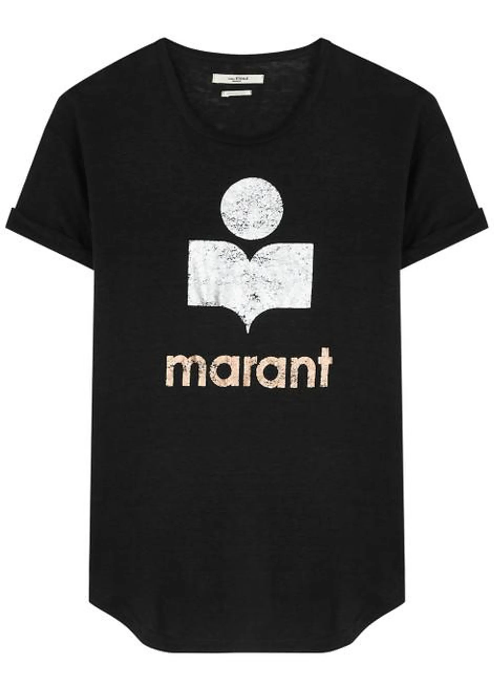 Koldi logo-print linen T-shirt