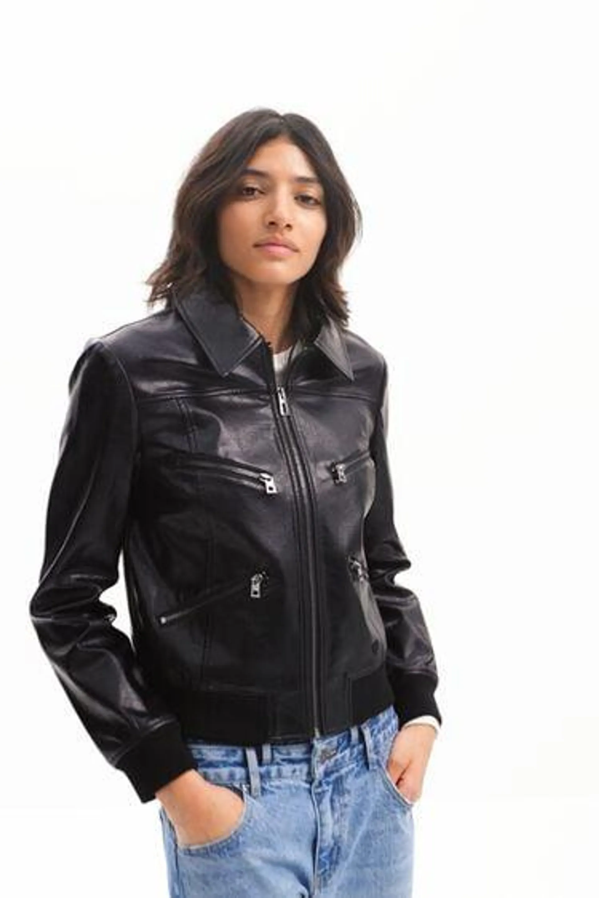 Retro biker jacket