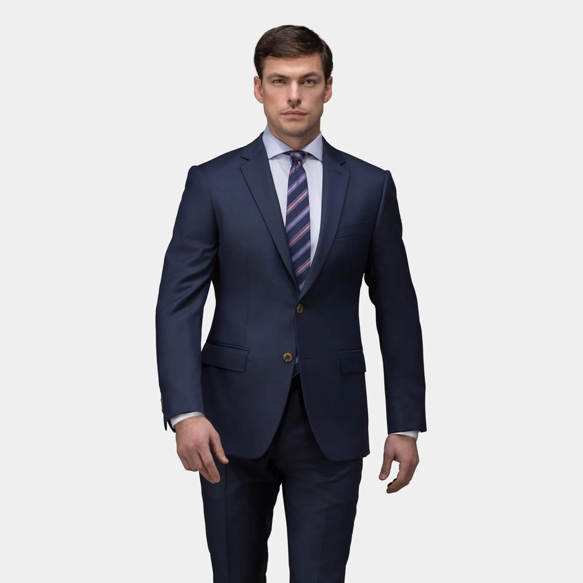 Navy two-piece suit