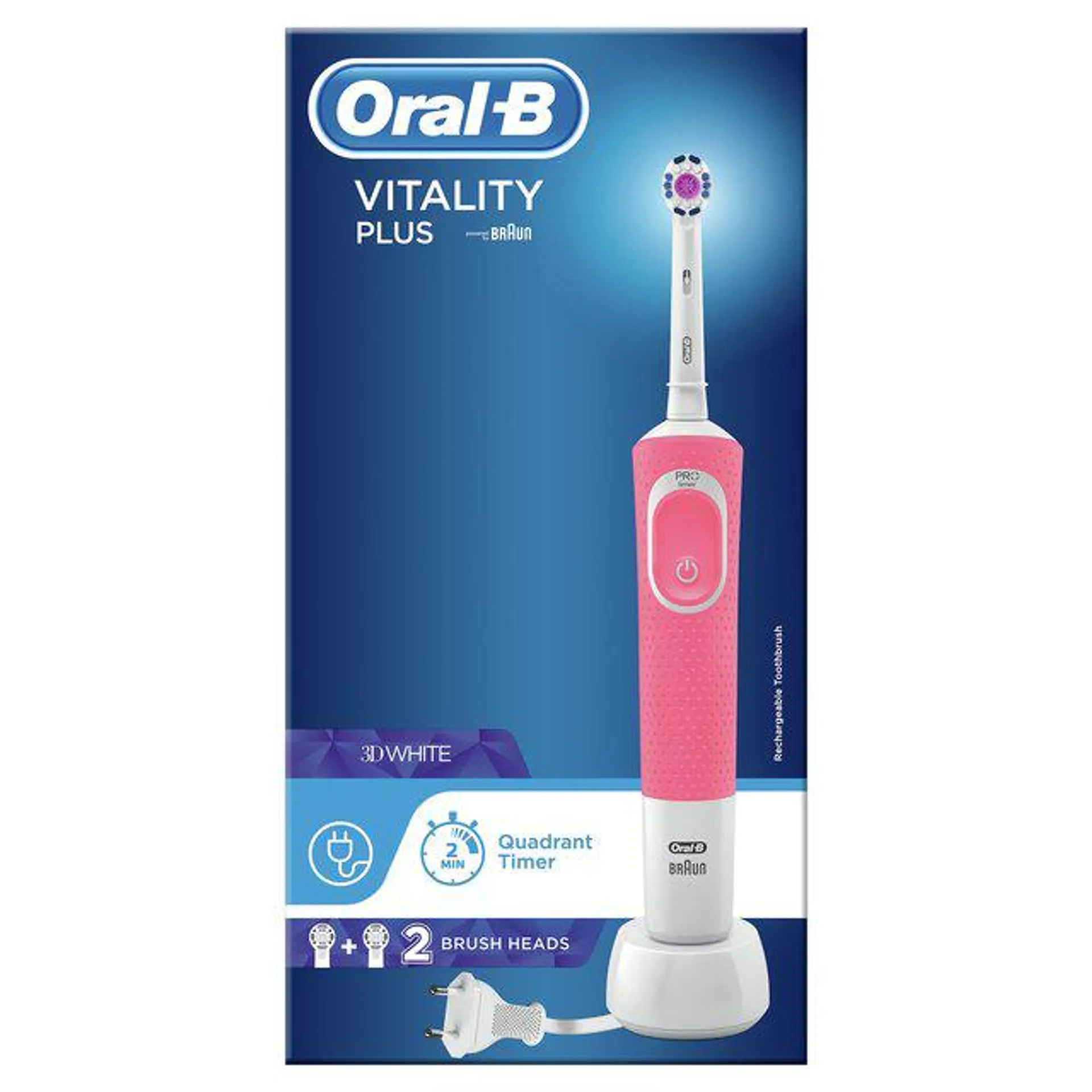 Oral-B Vitality Plus White & Clean Electric Rechargeable Toothbrush