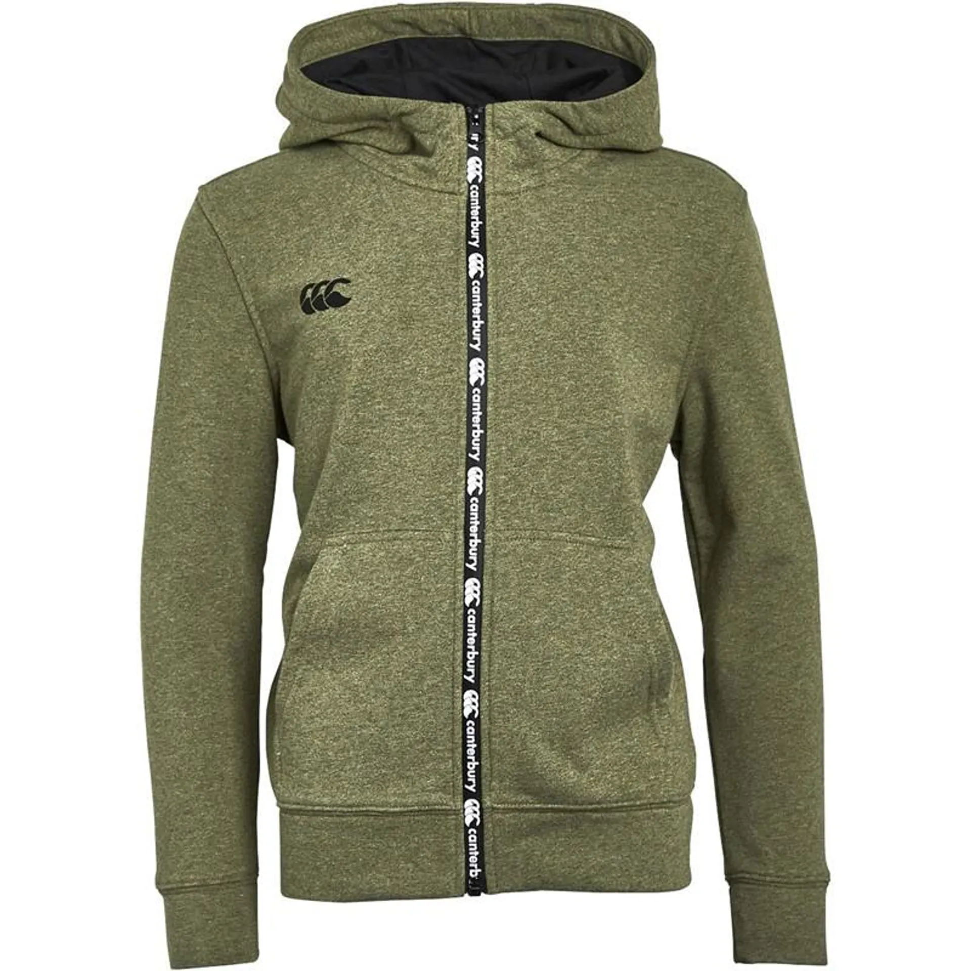 Canterbury Boys Full Zip Printed Hoodie Green