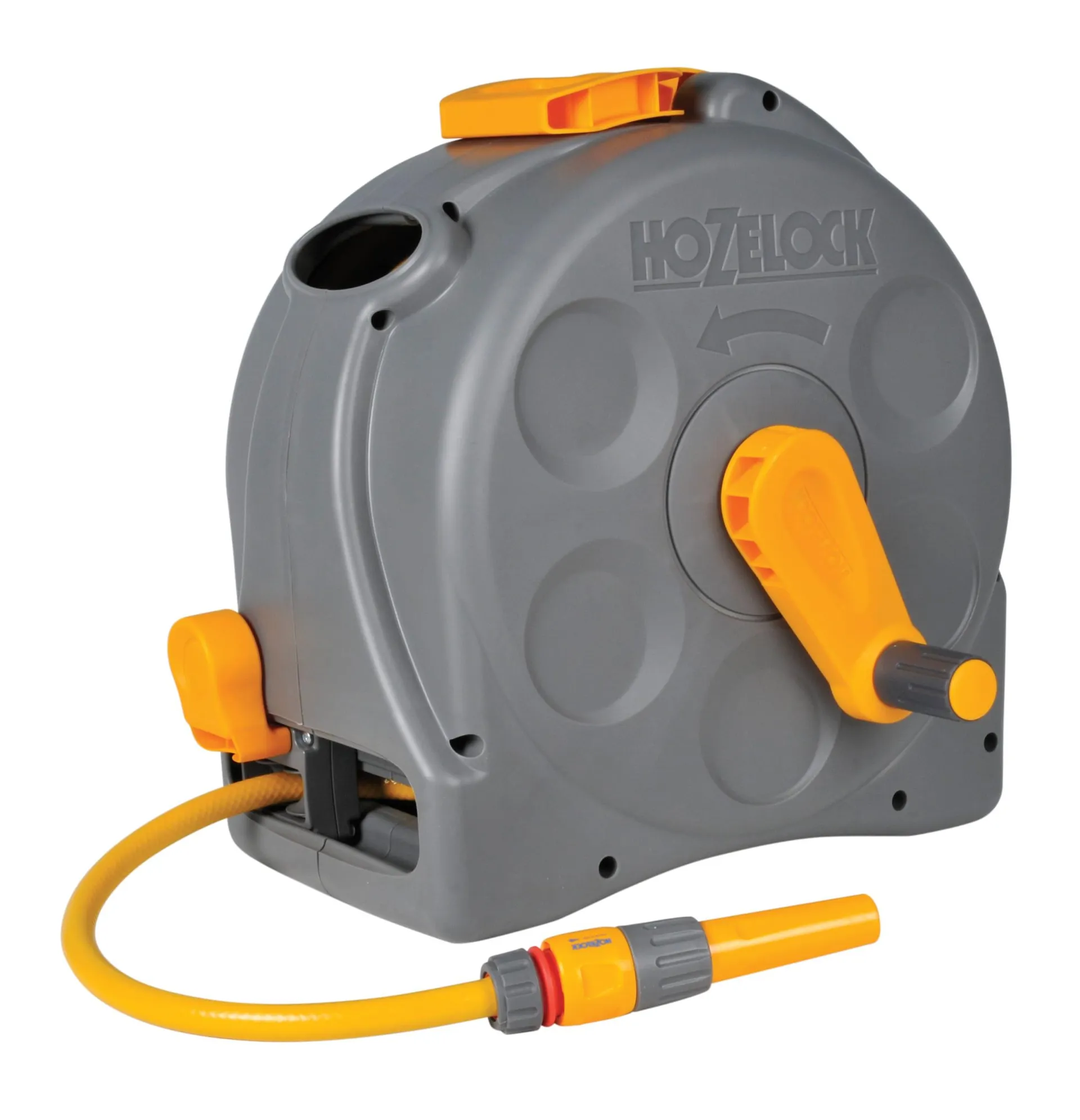 Hozelock 2 in 1 Compact Enclosed Reel & 25m hose