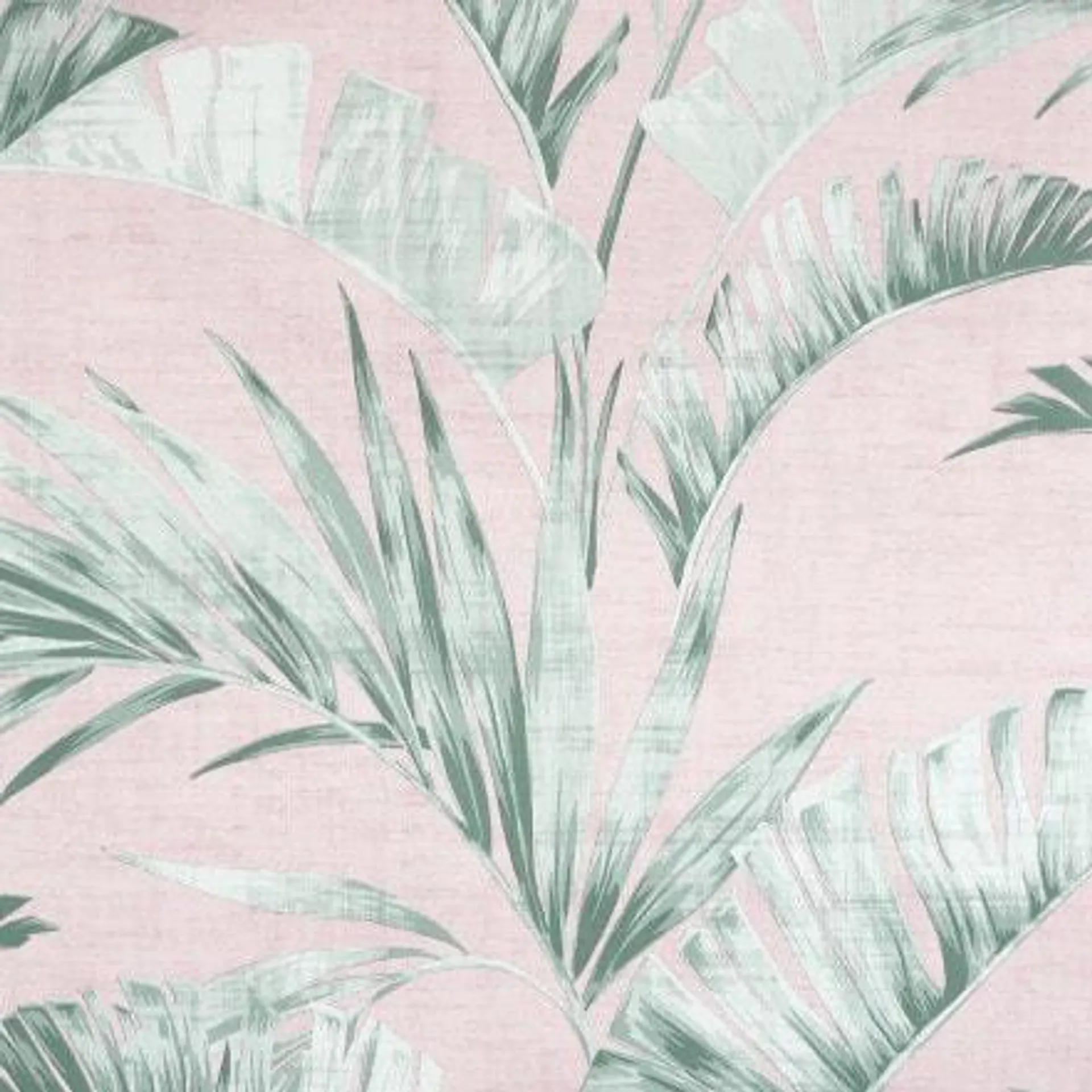 Banana Palm Wallpaper in Pink and Green