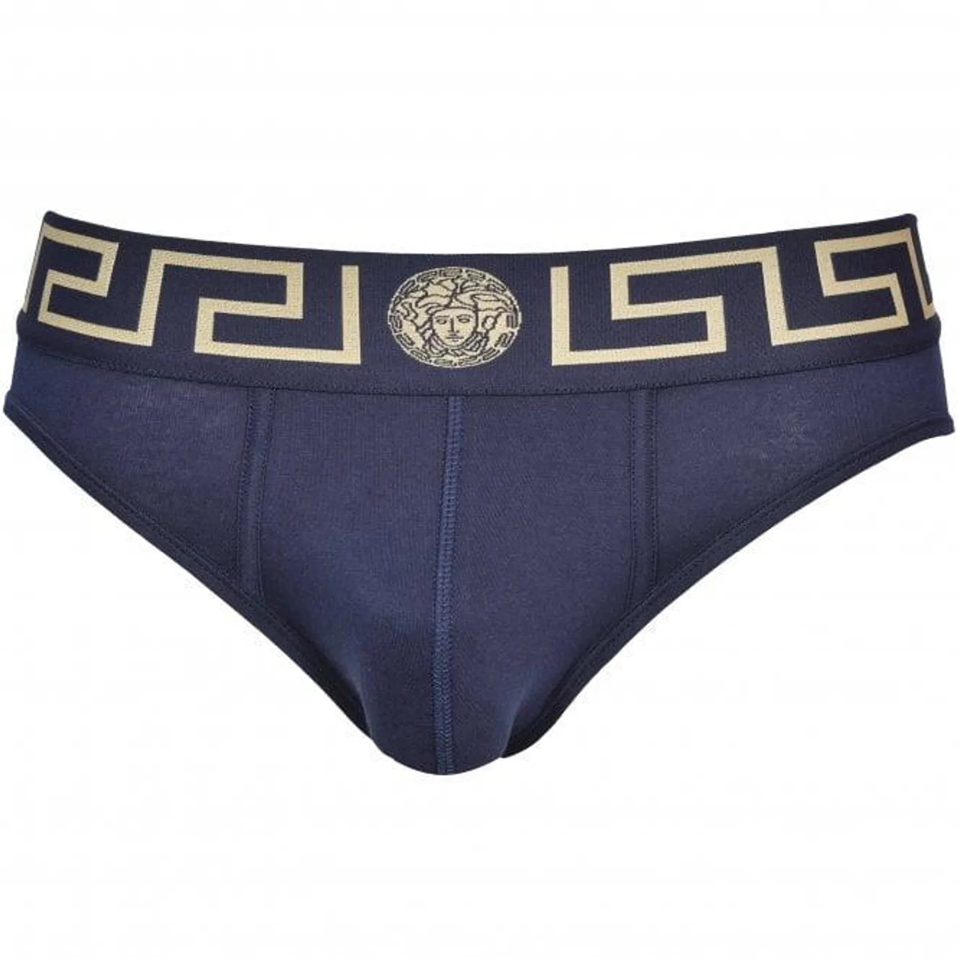 Iconic Low-Rise Brief, Blue/gold