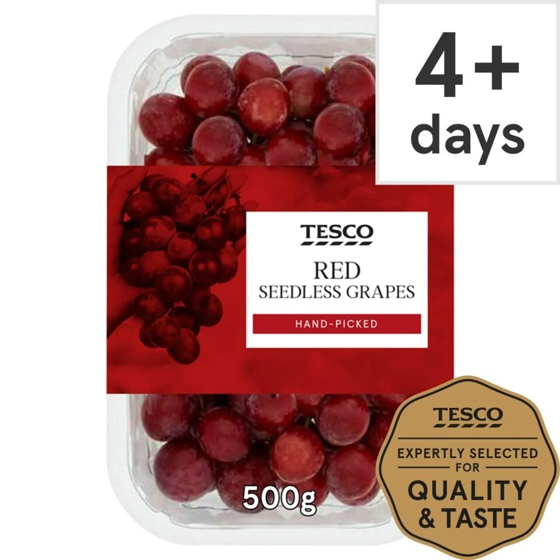 Tesco Red Seedless Grapes 500G