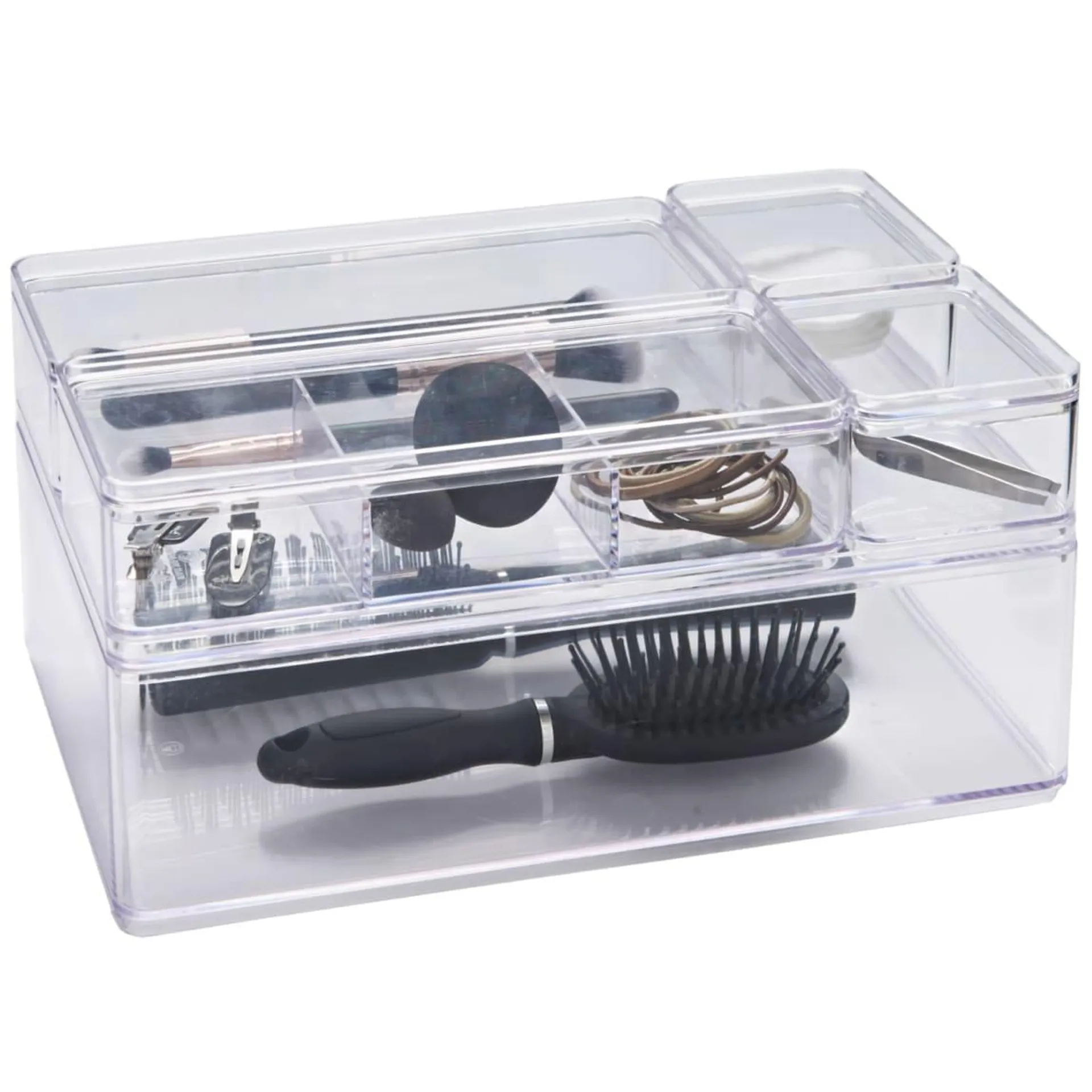 Stackable Rectangular Organisers 5pk