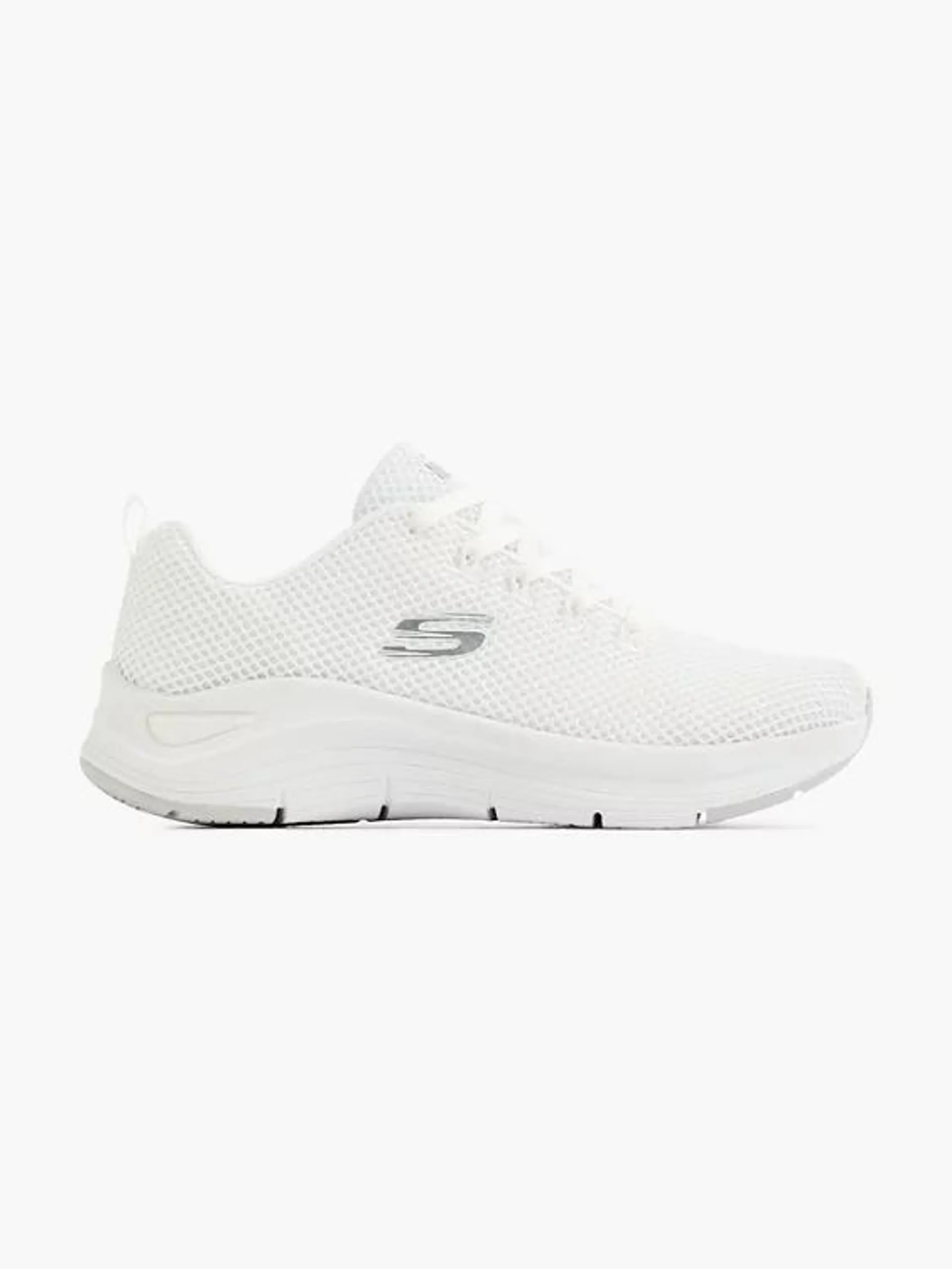 Womens Skechers Arch Comfort White/Glitter Trainers