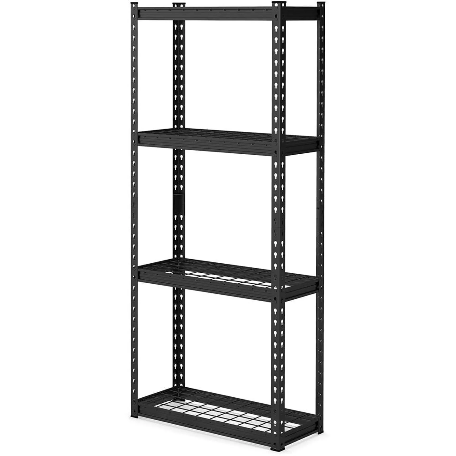 Costway 4 Shelf Black Garage Shelving Unit