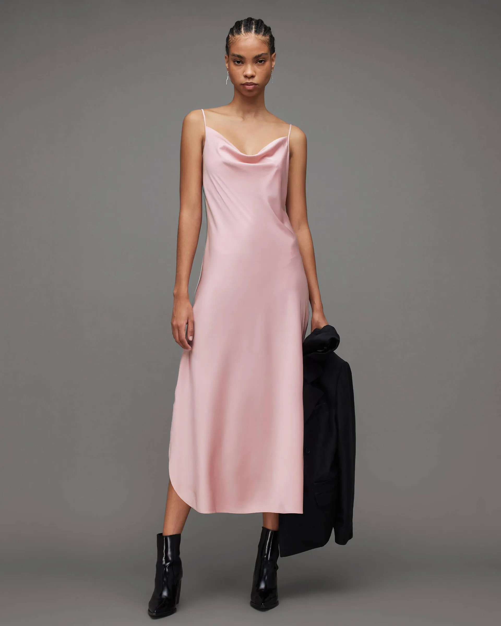 Hadley Cowl Neck Midi Slip Dress