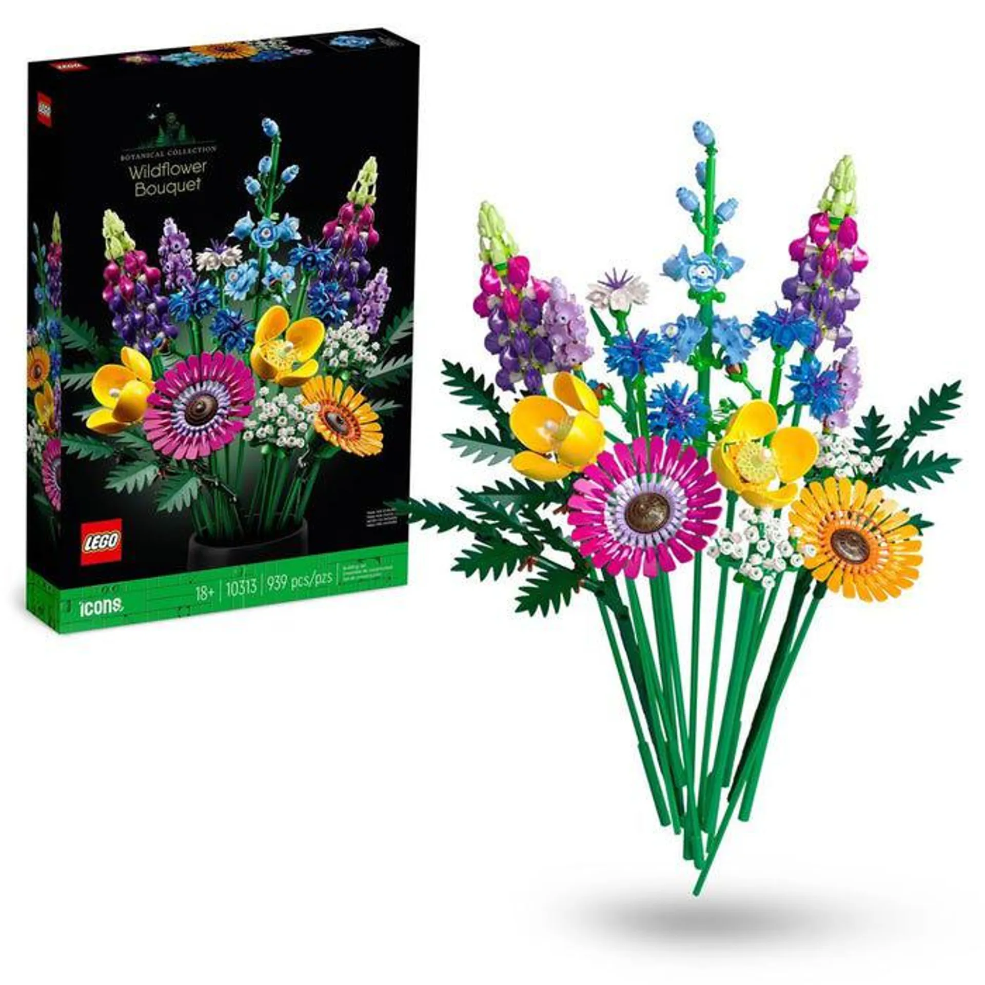 LEGO® 10313 Icons Wildflower Bouquet Flowers Set for Adults