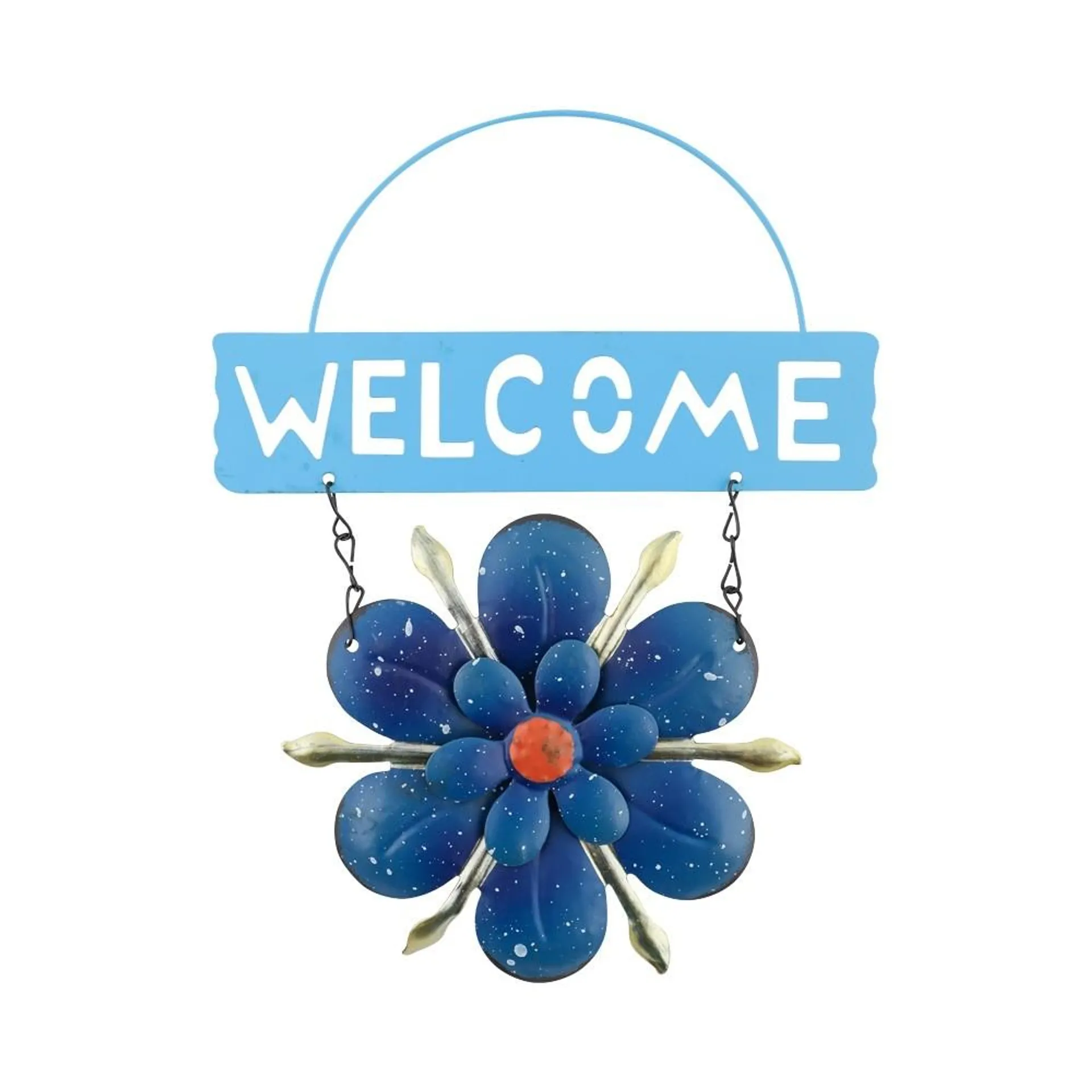 HANGING FLOWER WELCOME SIGN