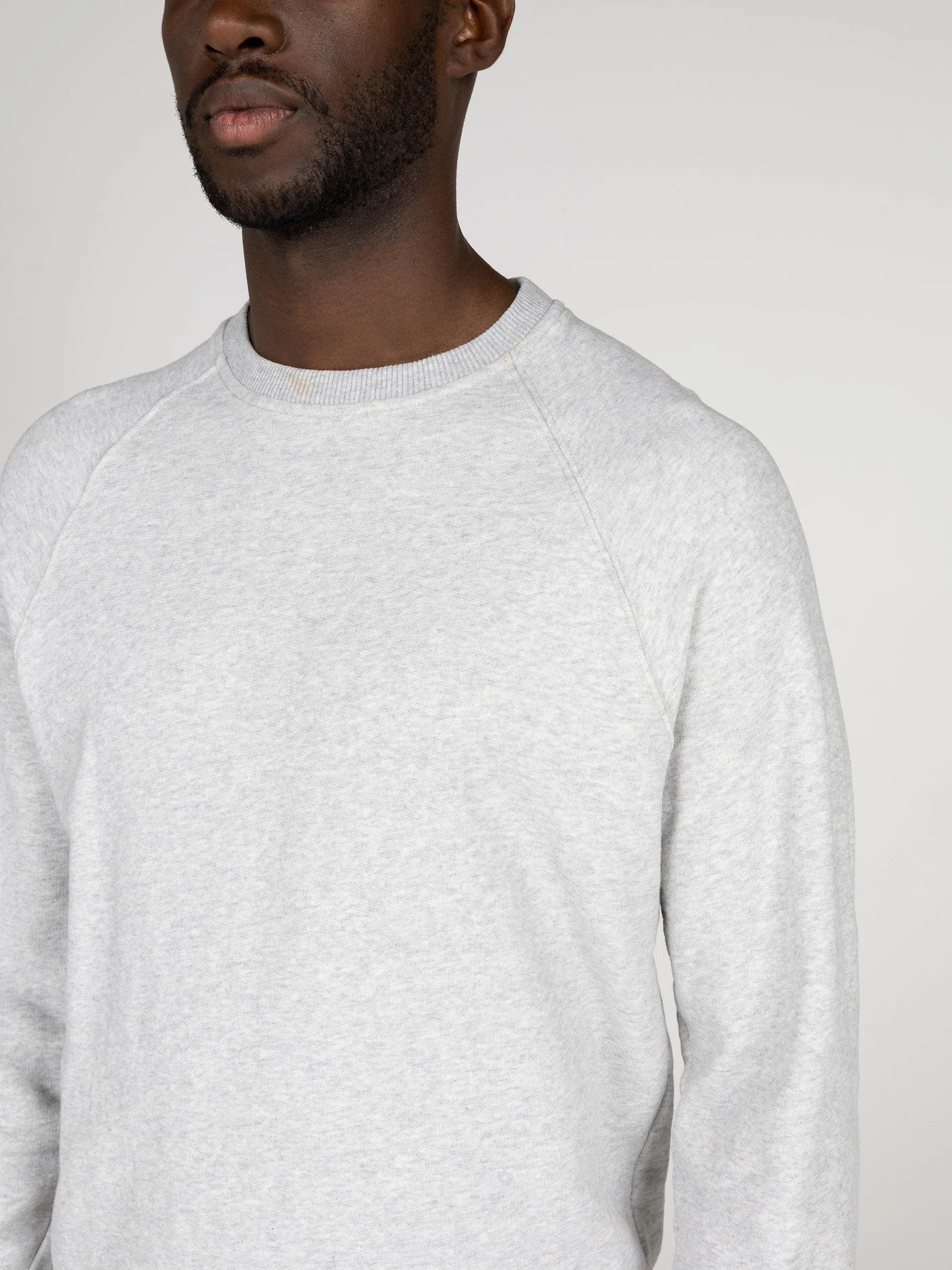 Organic cotton sweatshirt in grey marl