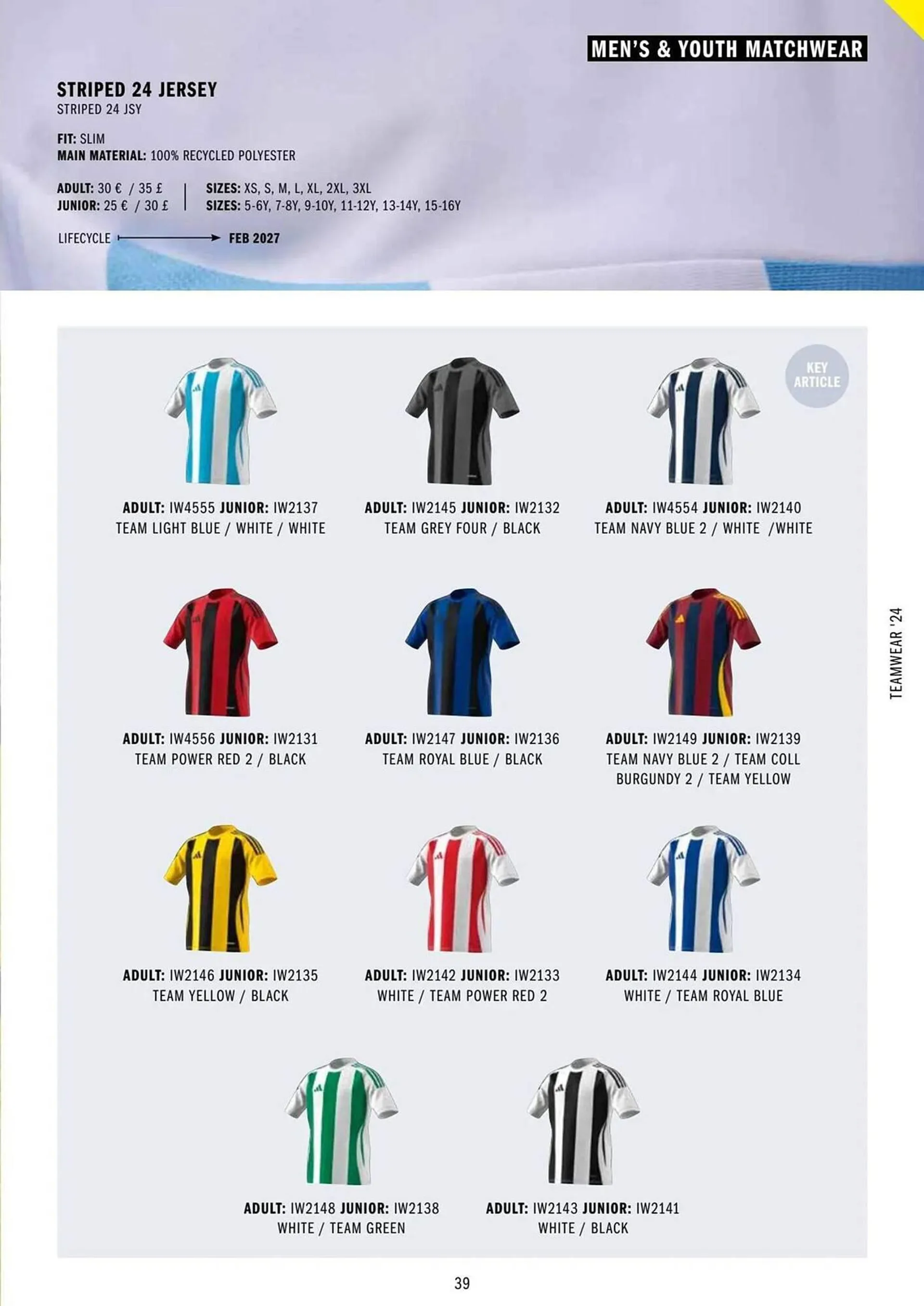 Adidas leaflet from 11 March to 31 December 2024 - Catalogue Page 39