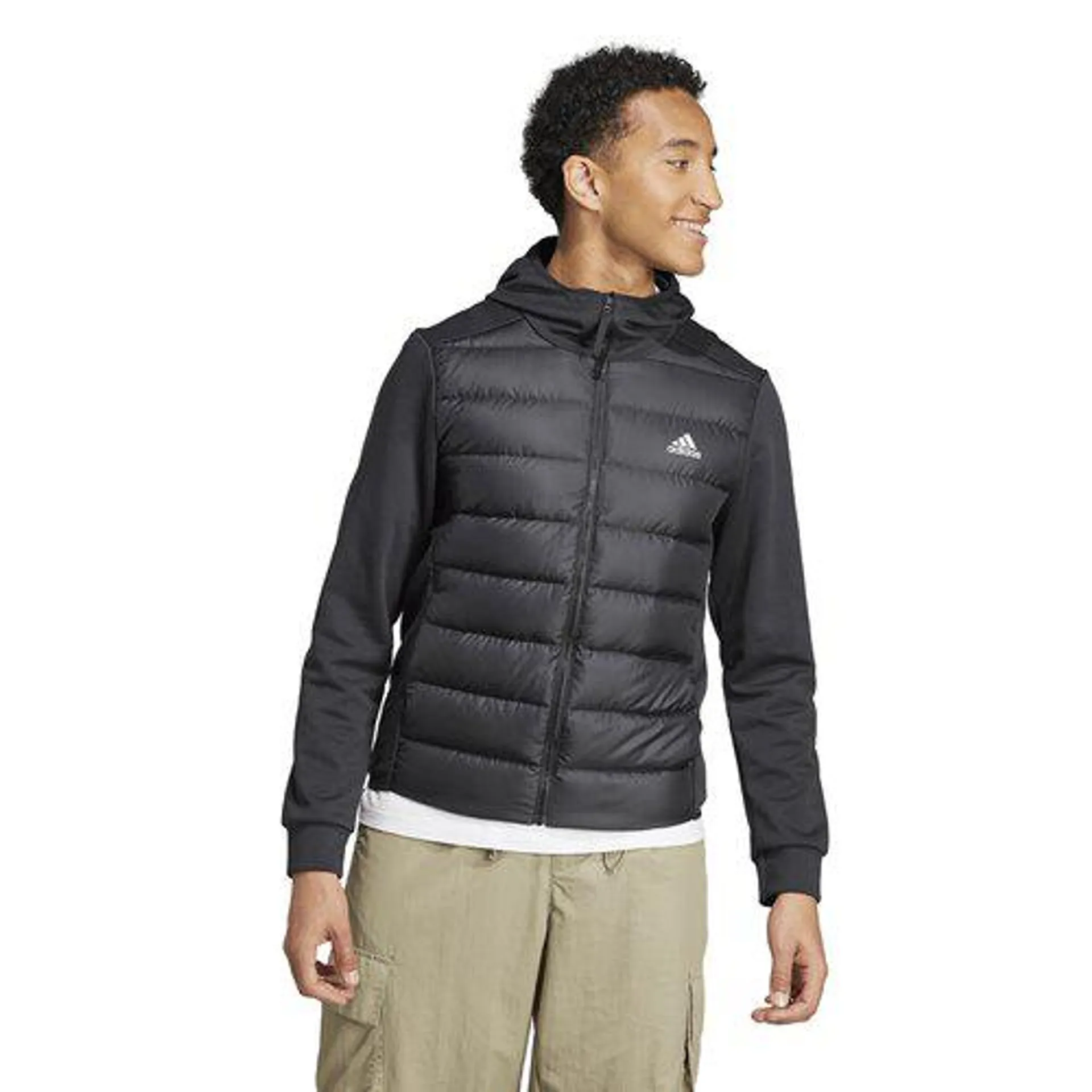 Essential Recycled Hybrid Padded Jacket with Hood
