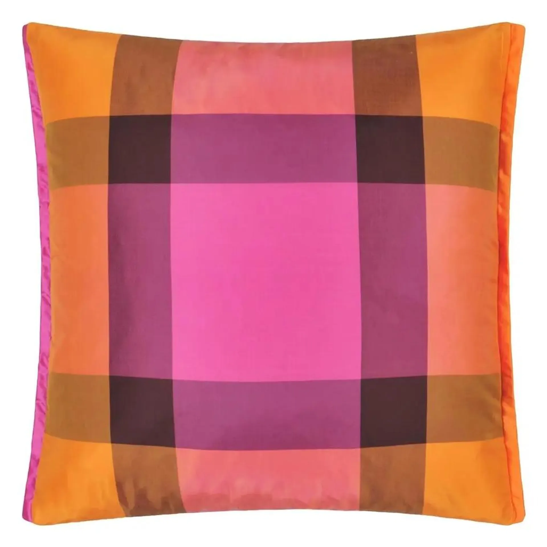 Varanasi Fuchsia Silk Cushion